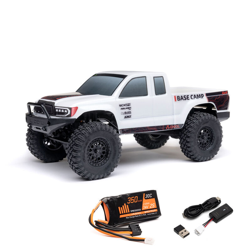 Axial 1:24 SCX24 Base Camp 4WD RTR Scale Mini Crawler w/ 2.4GHz Radio, Battery & Charger-AXI-1219T1/AXI-1219T2