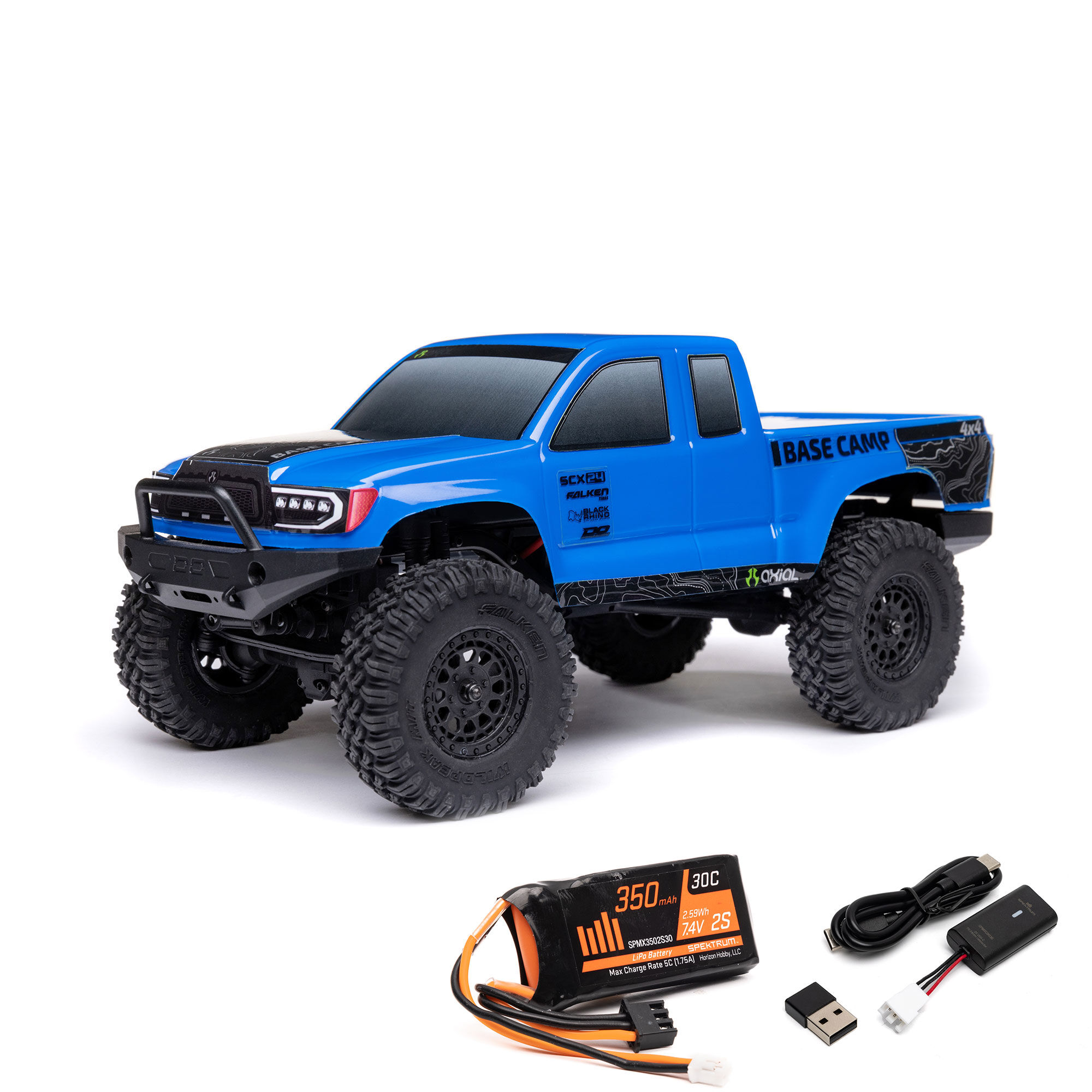 1/24 SCX24 Base Camp 4X4 RTR Brushed Rock Crawler (Battery