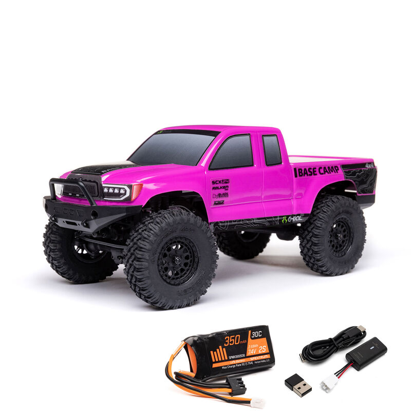 Axial 1:24 SCX24 Base Camp 4WD RTR Scale Mini Crawler w/ 2.4GHz Radio, Battery & Charger-AXI-1219T1/AXI-1219T2/AXI-1219T3