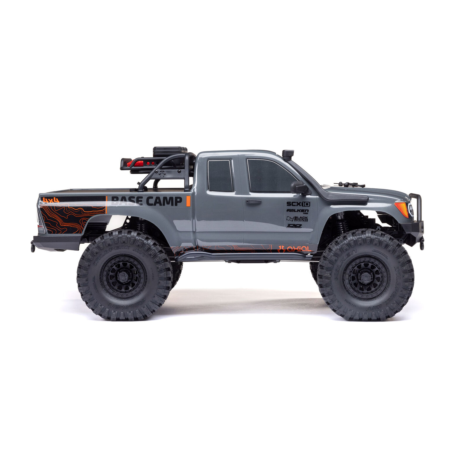 Axial 1:10 SCX10 III Base Camp 4X4 RTR Brushed Rock Crawler, White-/AXI-1375T1/AXI-1375T2