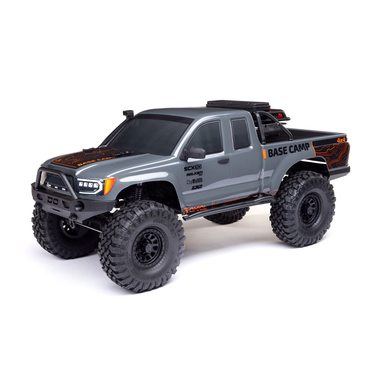 Axial 1:10 SCX10 III Base Camp 4X4 RTR Brushed Rock Crawler, White-/AXI-1375T1/AXI-1375T2