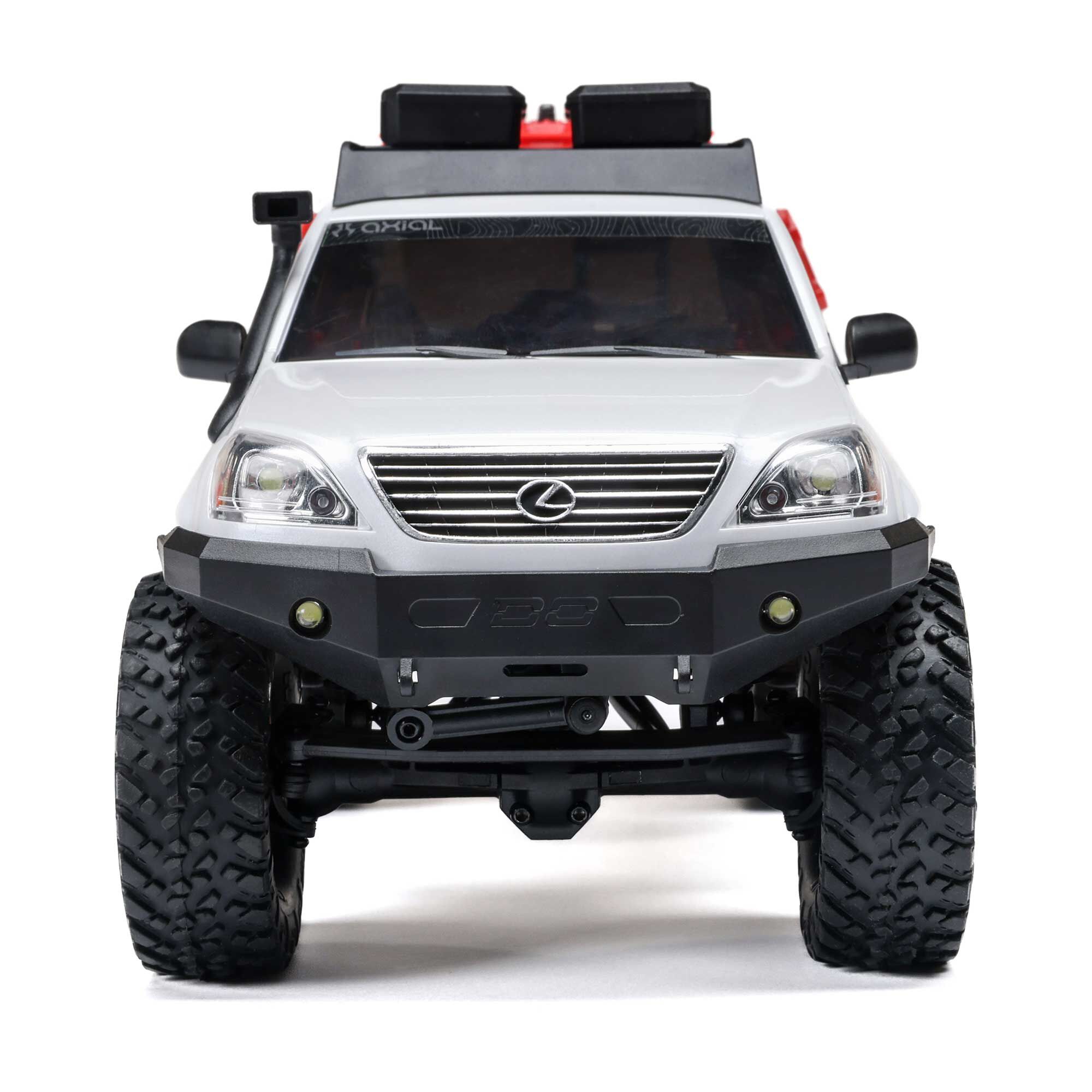 Axial 1:24 SCX24 Lexus GX 470 4X4 RTR Brushed Rock Crawler w/Battery&Charger, Silver&White