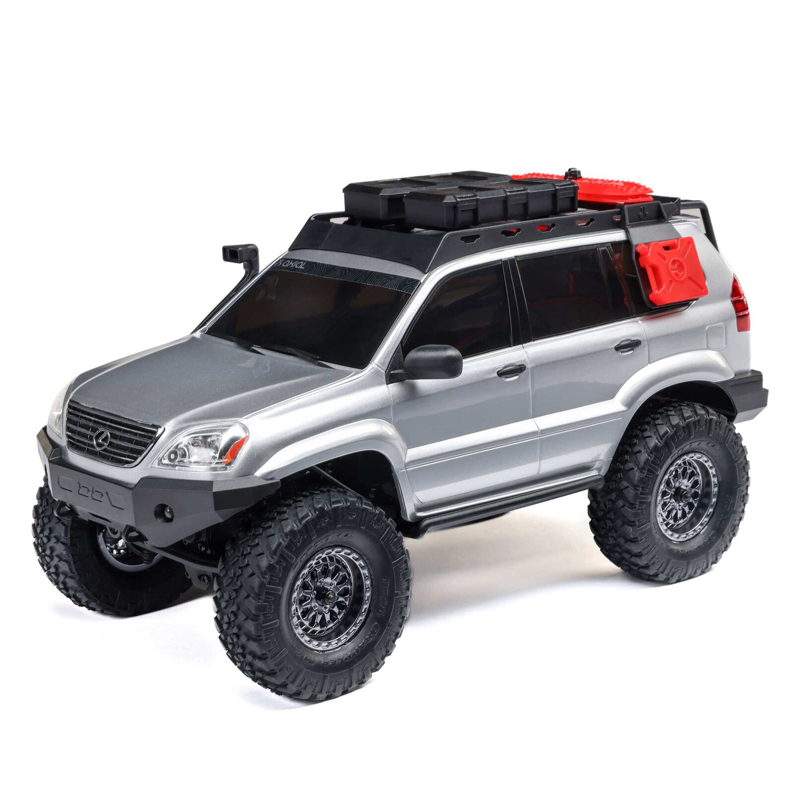 Axial 1:24 SCX24 Lexus GX 470 4X4 RTR Brushed Rock Crawler w/Battery&Charger, Silver&White