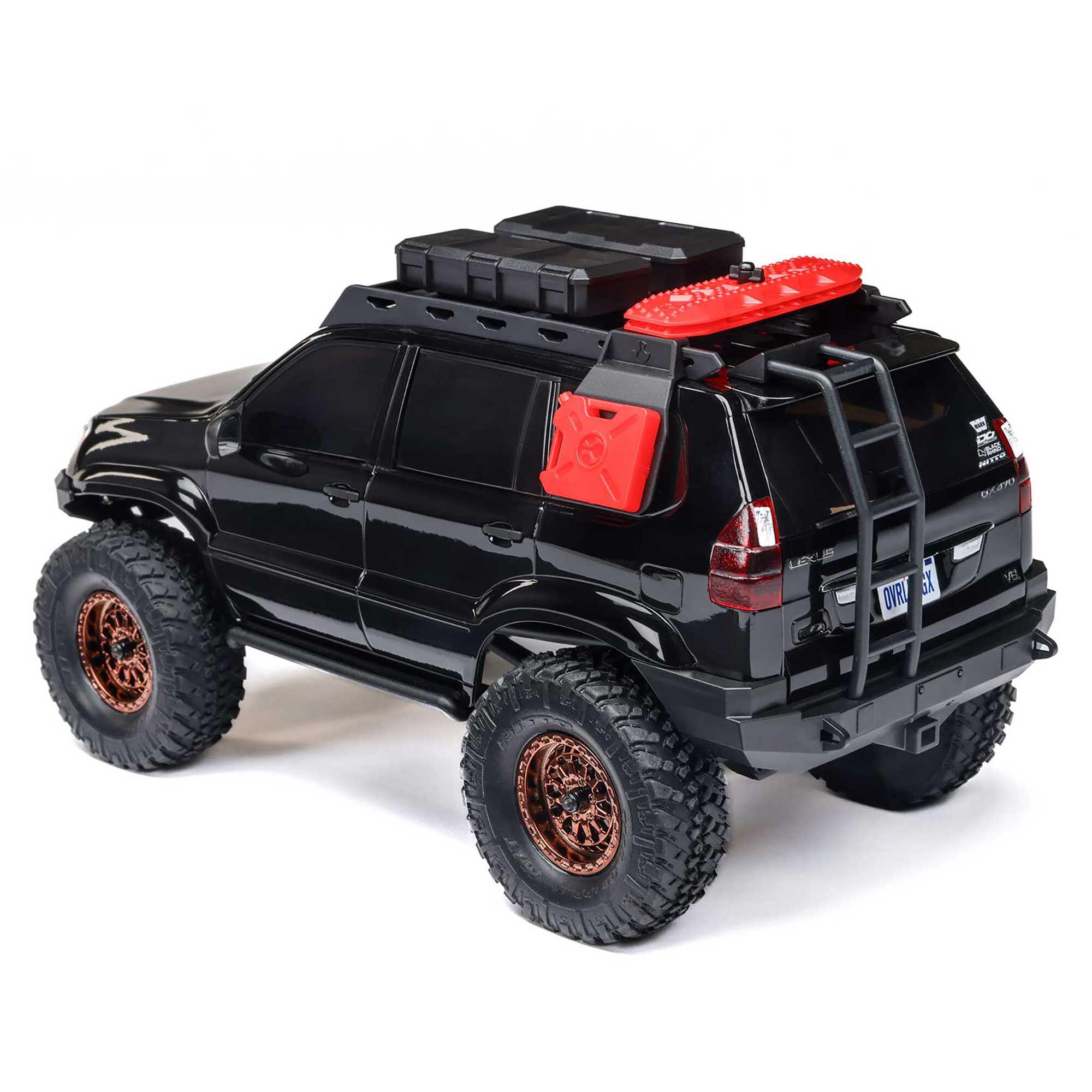 Axial 1:24 SCX24 Lexus GX 470 4X4 RTR Brushed Rock Crawler w/Battery&Charger, Silver&White