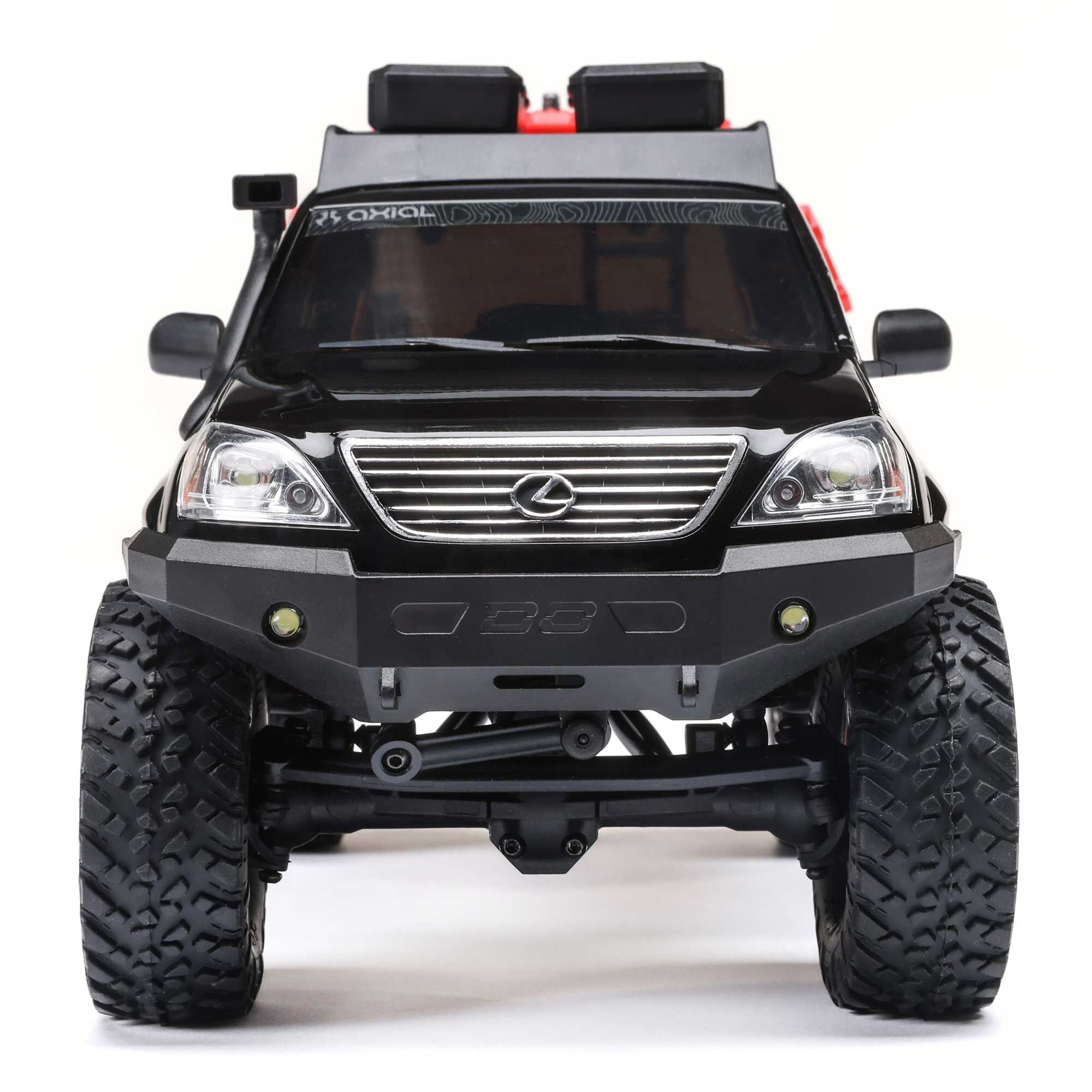 Axial 1:24 SCX24 Lexus GX 470 4X4 RTR Brushed Rock Crawler w/Battery&Charger, Silver&White