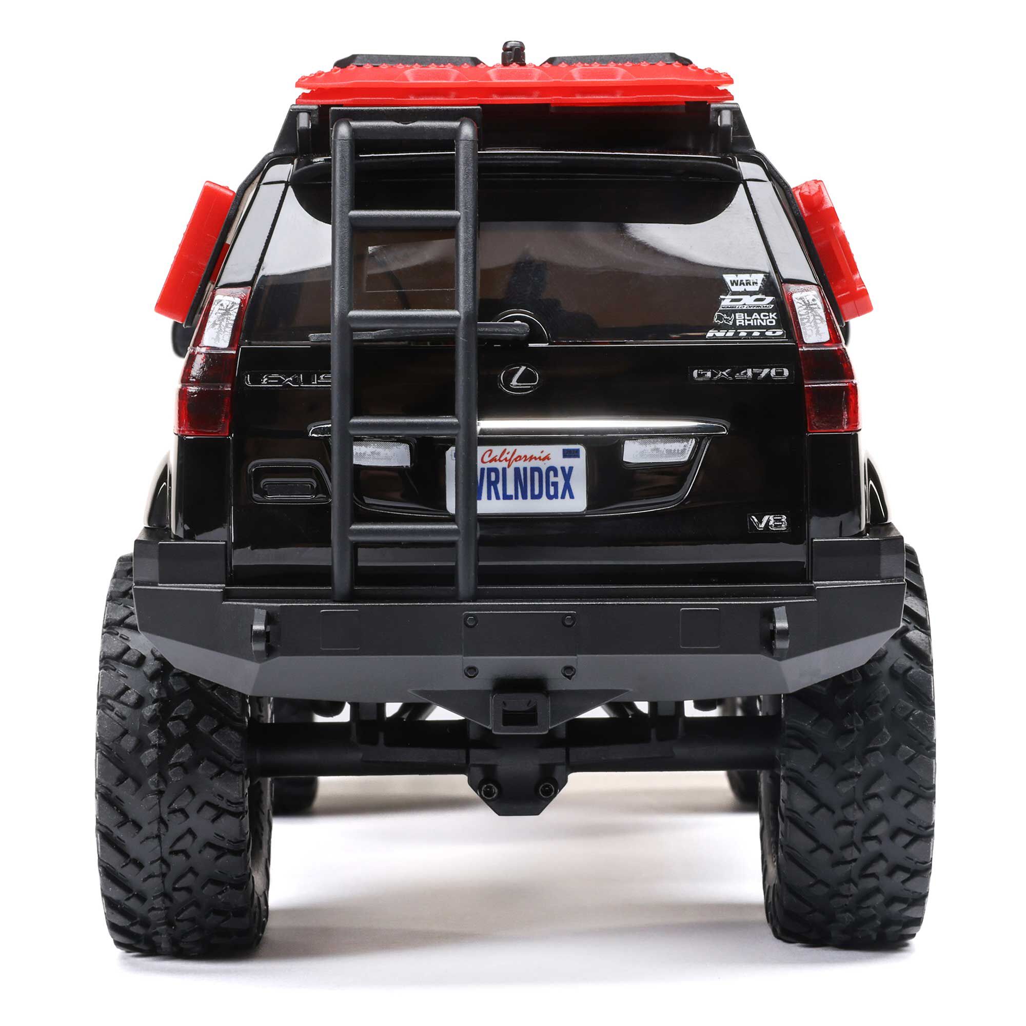 Axial 1:24 SCX24 Lexus GX 470 4X4 RTR Brushed Rock Crawler w/Battery&Charger, Silver&White