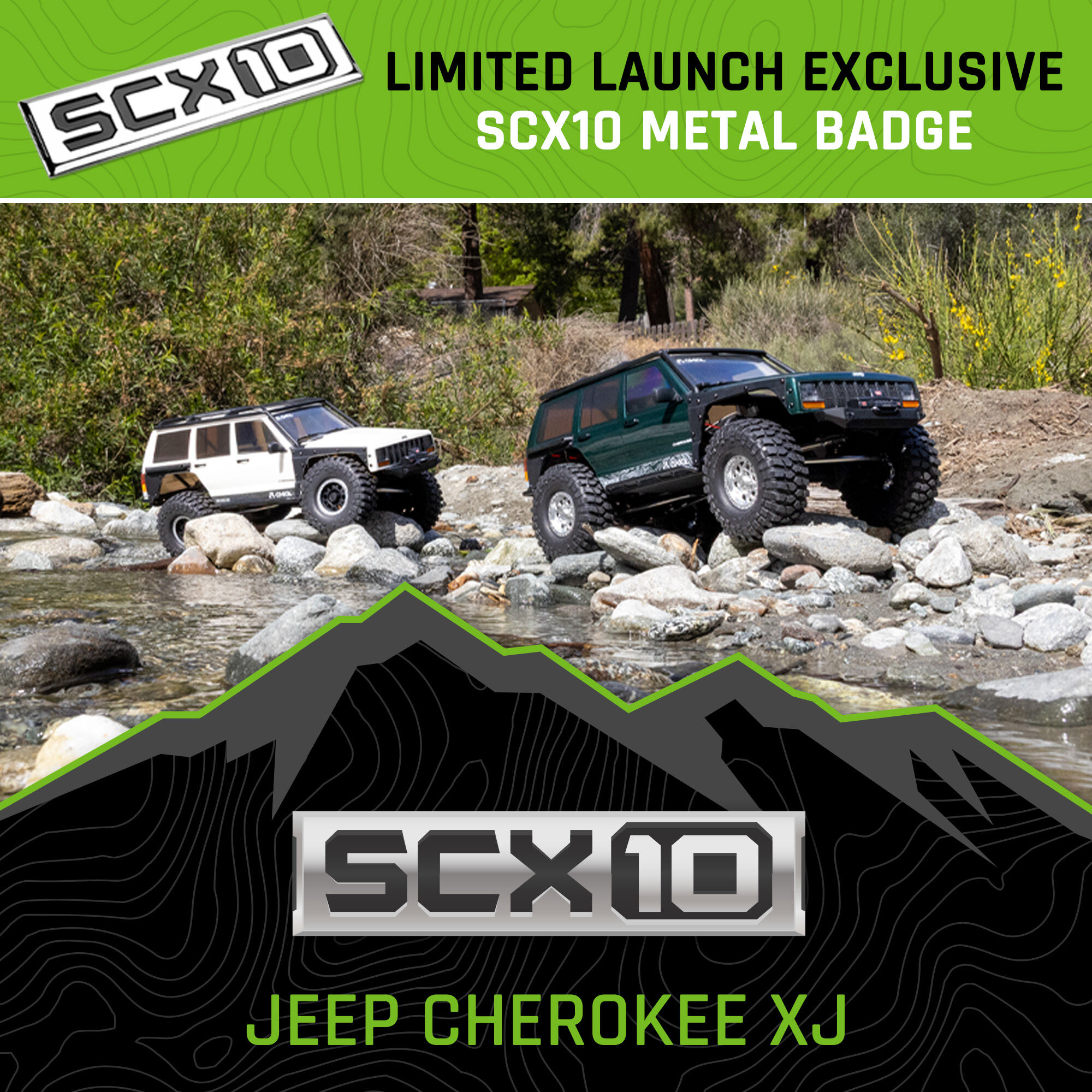 Axial 1:10 SCX10 III Jeep Cherokee XJ 4X4 RTR Brushed Rock Crawler