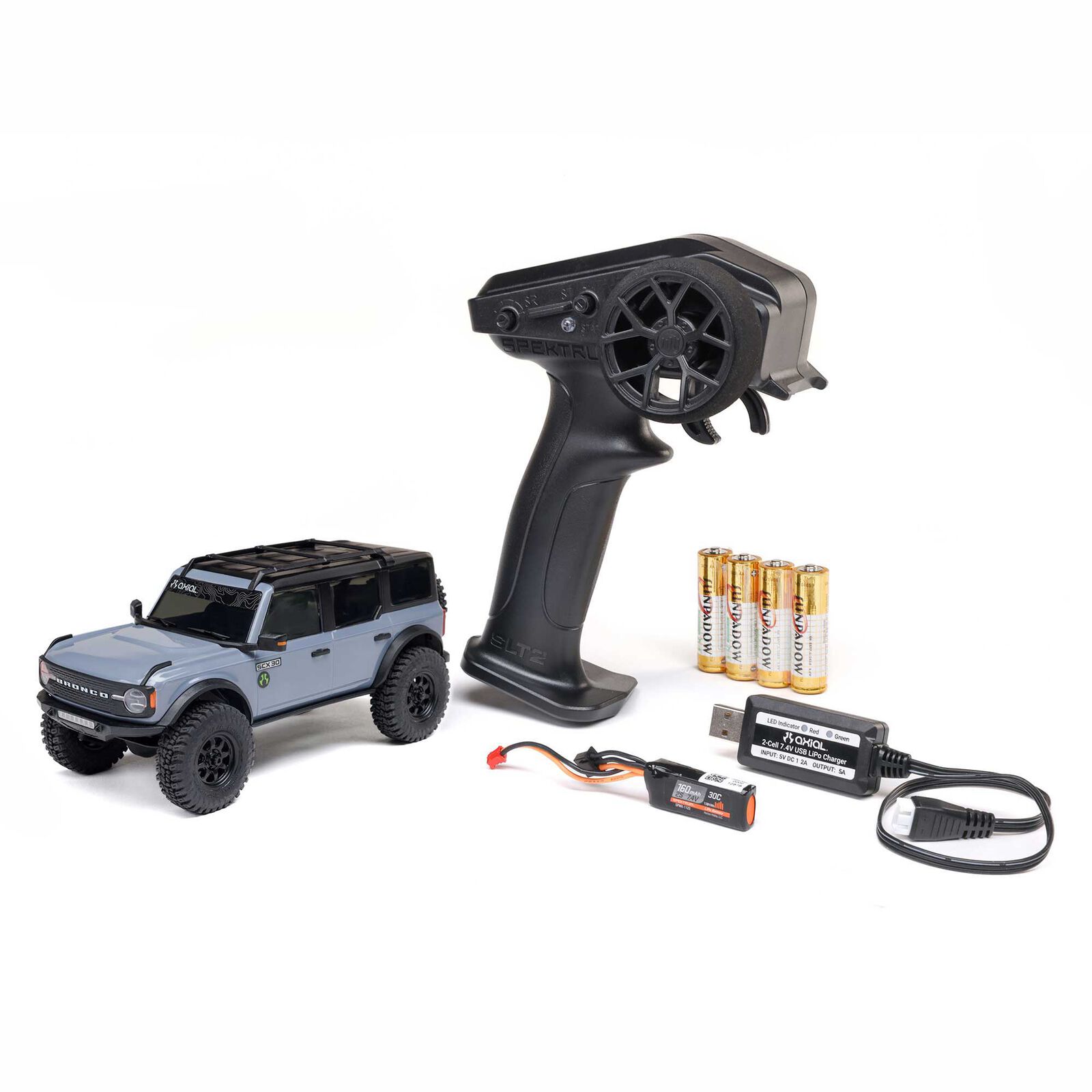 1/30 Axial SCX30 Ford Bronco (Battery & Charger Included)-AXI-2048T1