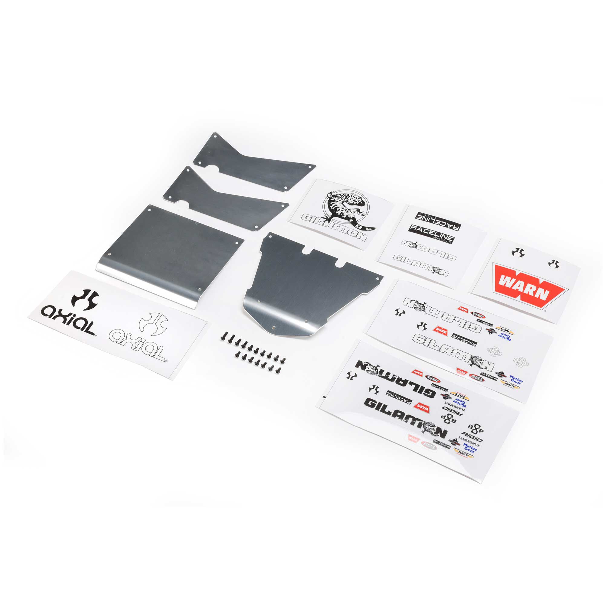 Axial Body Panel Set, Aluminum: Gilamon AXP8-AXI-2194