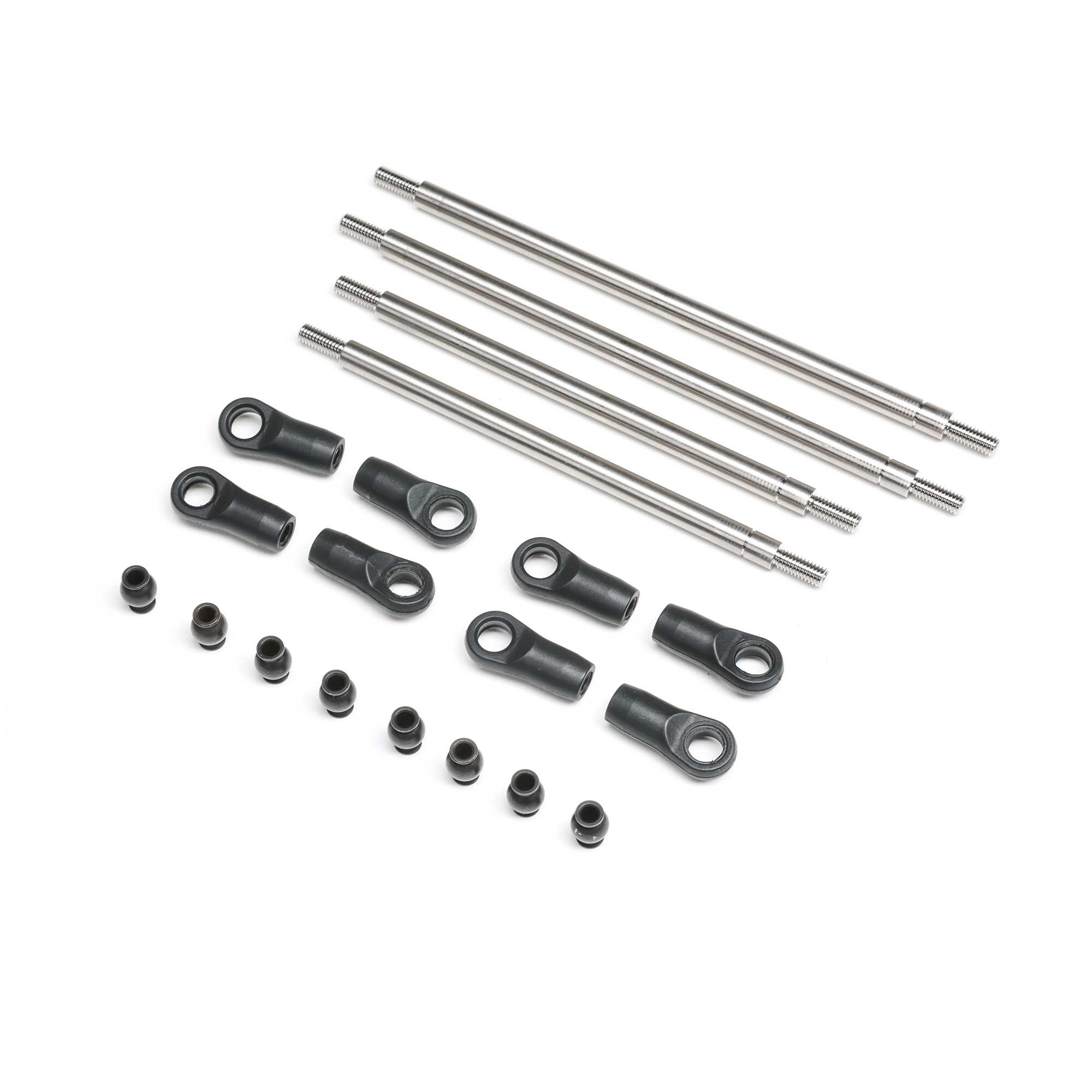 Axial Rear Upper/Lower 4WS Links Set, Titanium: AXP8-AXI-2207