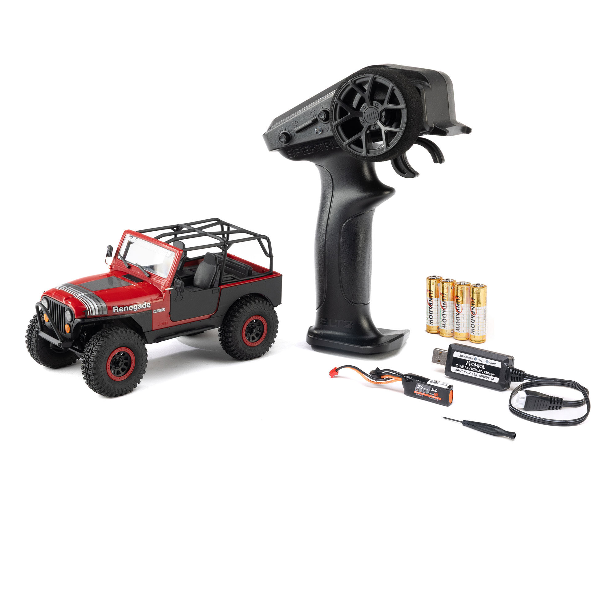 Axial 1:30 SCX30 Jeep CJ-7 GenRight 4X4 RTR Brushed Rock Crawler (Battery & Charger Included)-AXI-3273T1