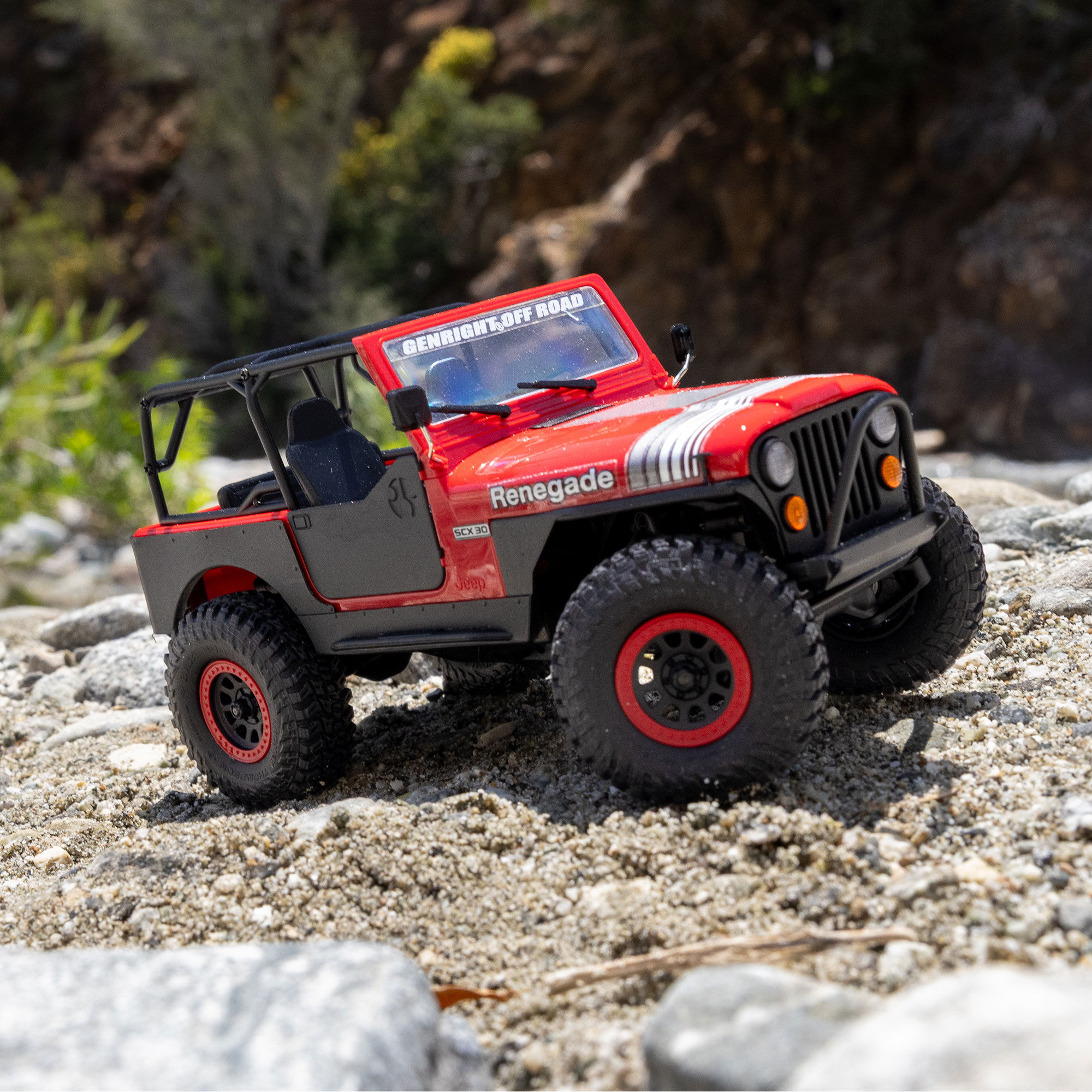 Axial 1:30 SCX30 Jeep CJ-7 GenRight 4X4 RTR Brushed Rock Crawler (Battery & Charger Included)-AXI-3273T1