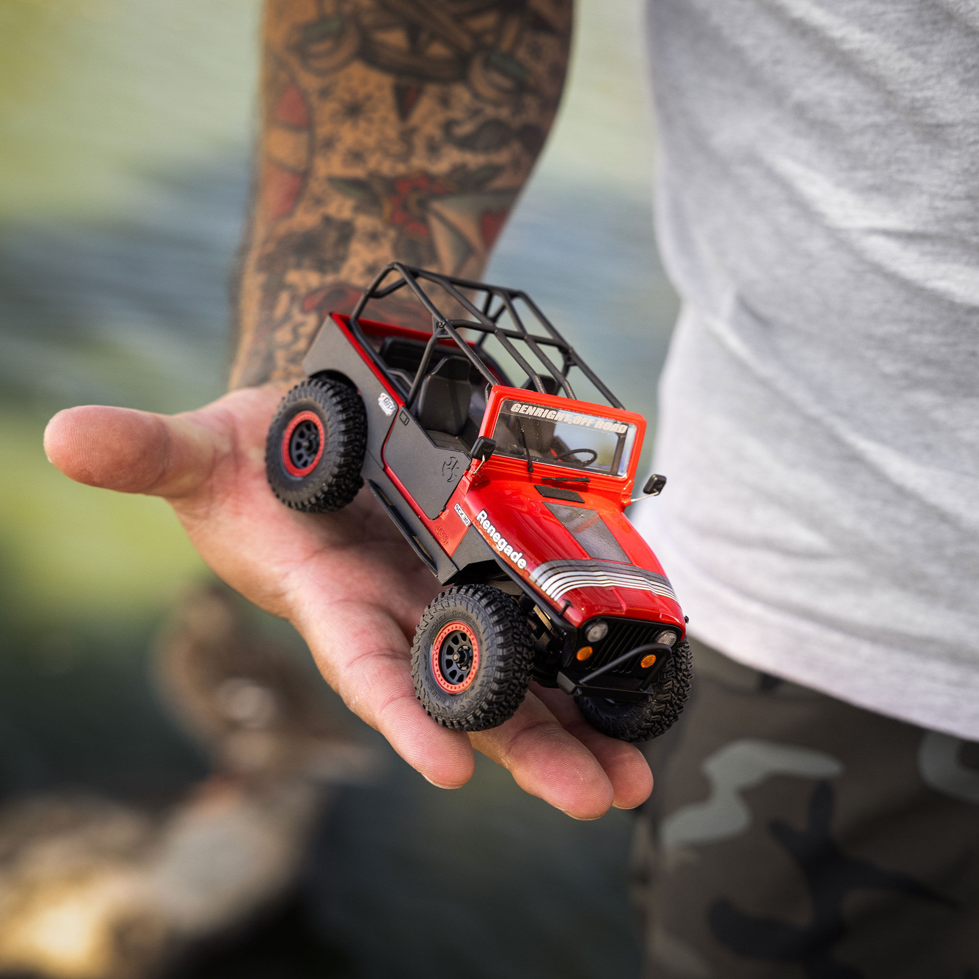 Axial 1:30 SCX30 Jeep CJ-7 GenRight 4X4 RTR Brushed Rock Crawler (Battery & Charger Included)-AXI-3273T1