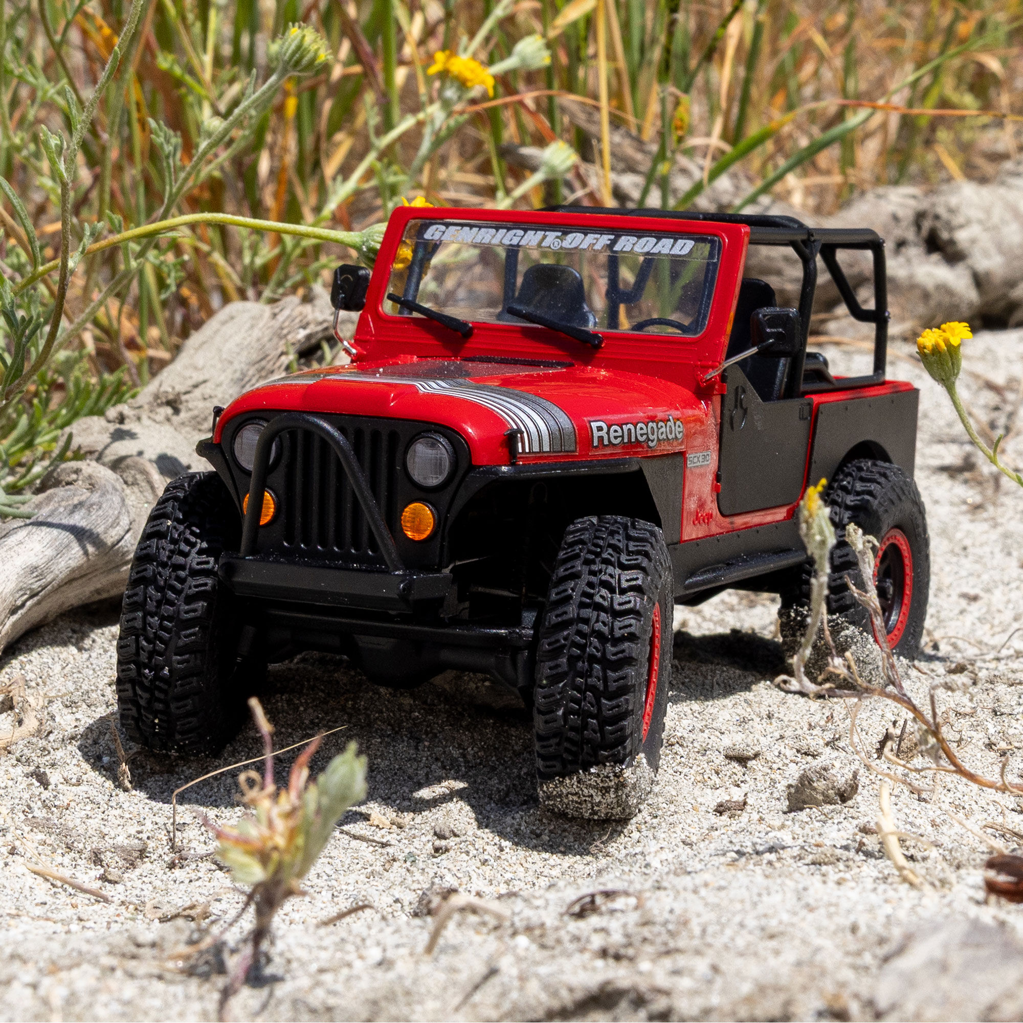 Axial 1:30 SCX30 Jeep CJ-7 GenRight 4X4 RTR Brushed Rock Crawler (Battery & Charger Included)-AXI-3273T1