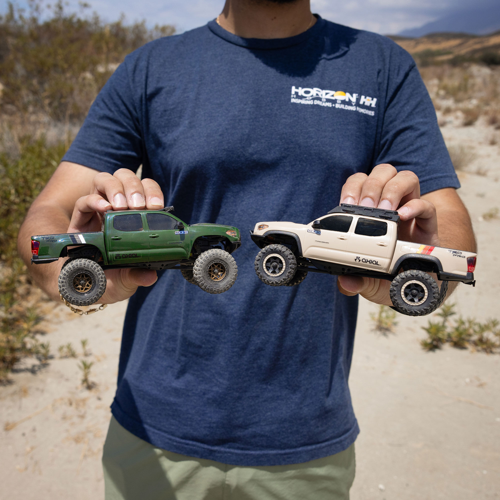 Axial 1:30 SCX30 Toyota Tacoma TRD Pro Extreme Off-Road 4X4 RTR Brushed Rock Crawler-AXI-3289T2