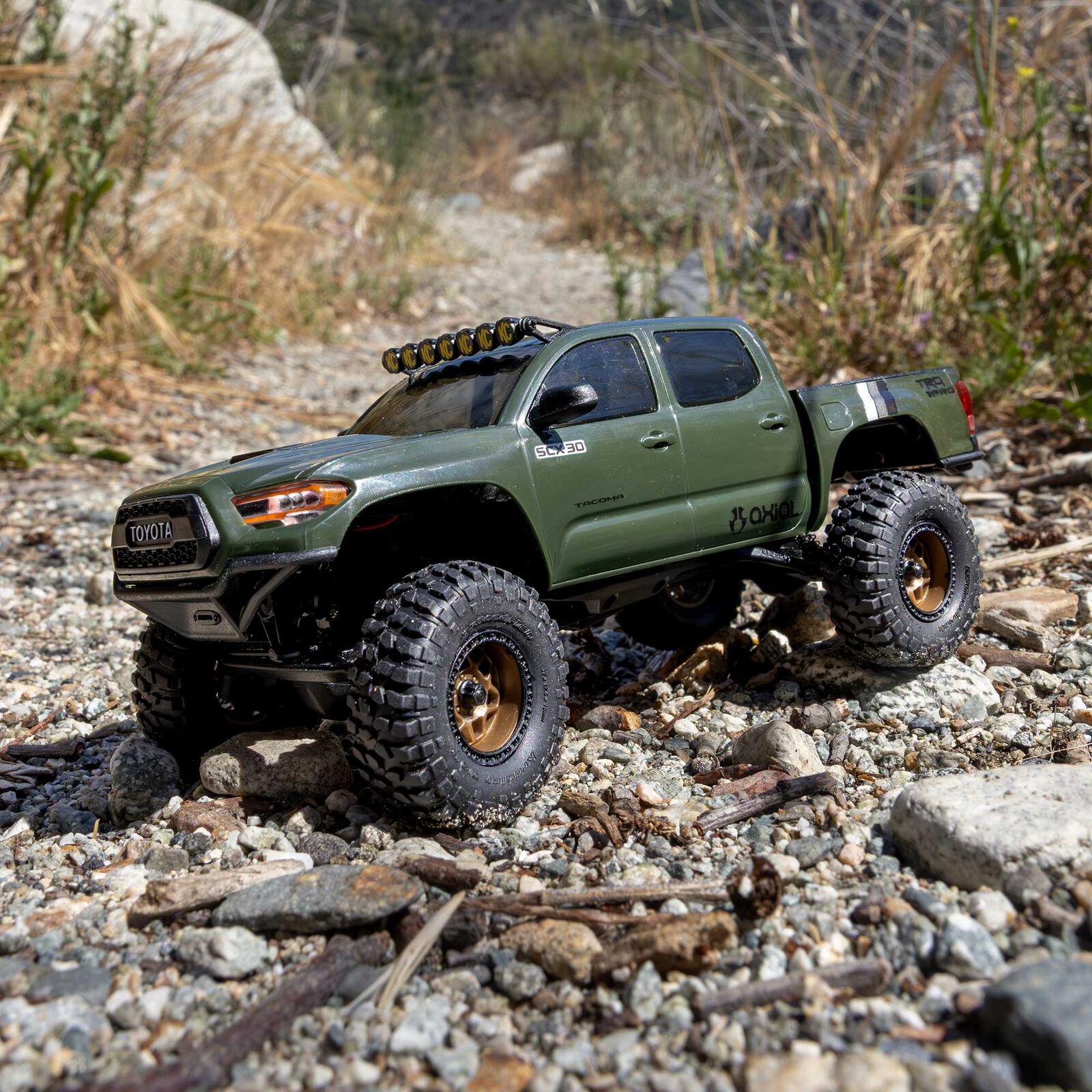 Axial 1:30 SCX30 Toyota Tacoma TRD Pro Extreme Off-Road 4X4 RTR Brushed Rock Crawler-AXI-3289T2