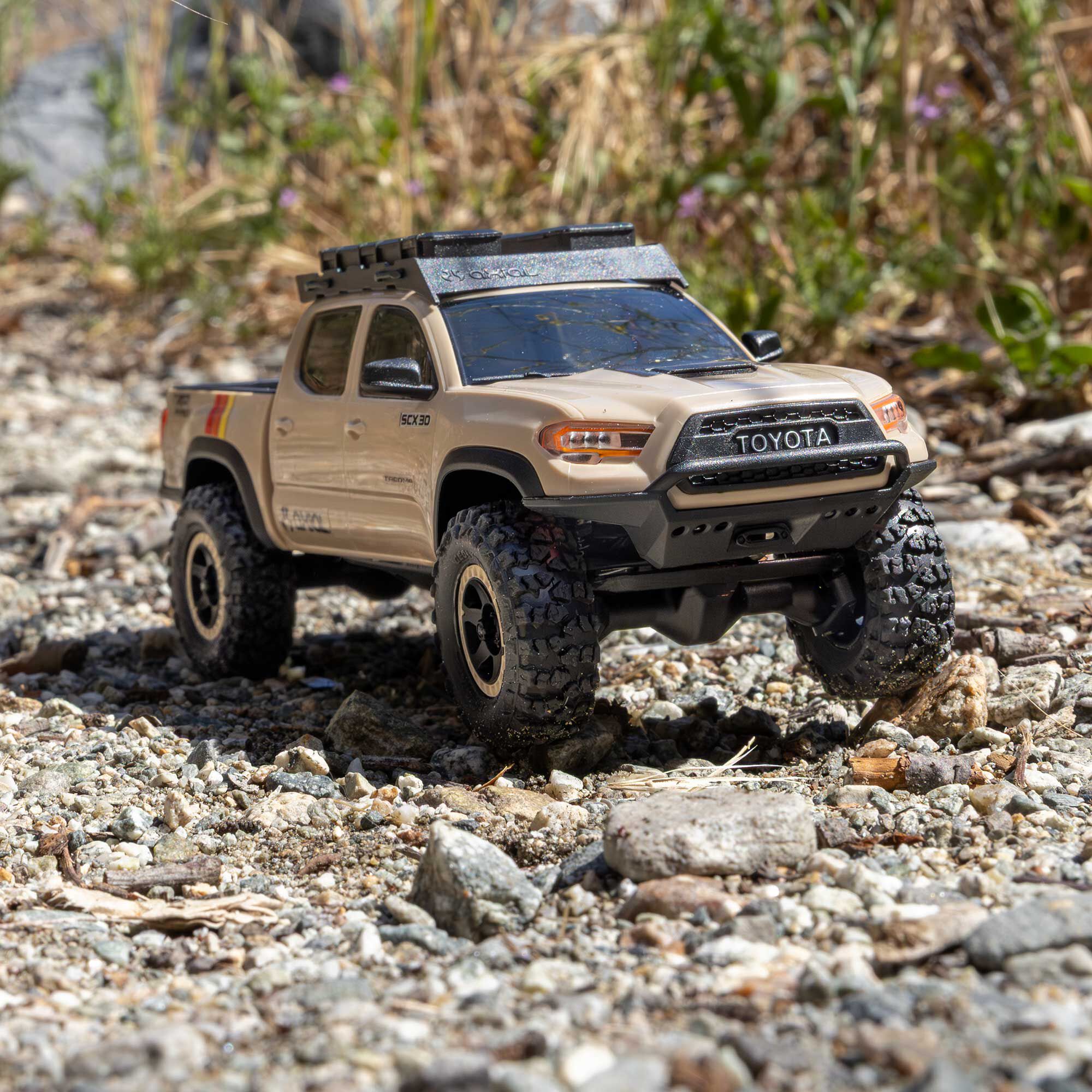 Axial 1:30 SCX30 Toyota Tacoma TRD Pro Extreme Off-Road 4X4 RTR Brushed Rock Crawler-AXI-3289T2