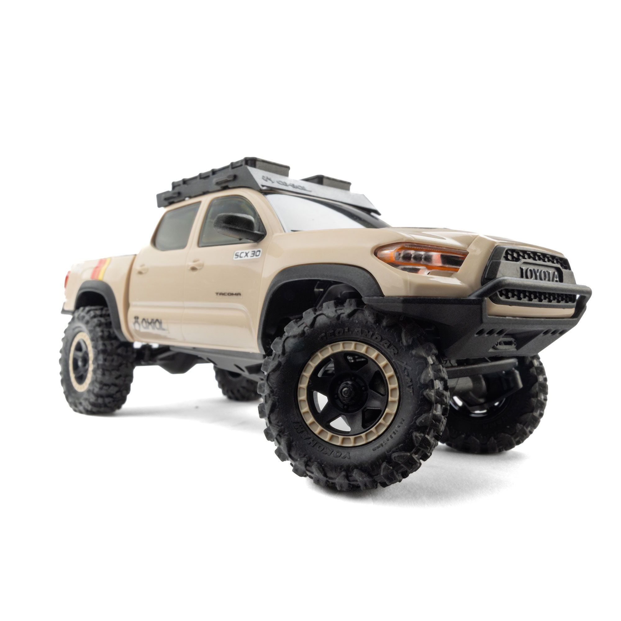 Axial 1:30 SCX30 Toyota Tacoma TRD Pro Extreme Off-Road 4X4 RTR Brushed Rock Crawler-AXI-3289T2
