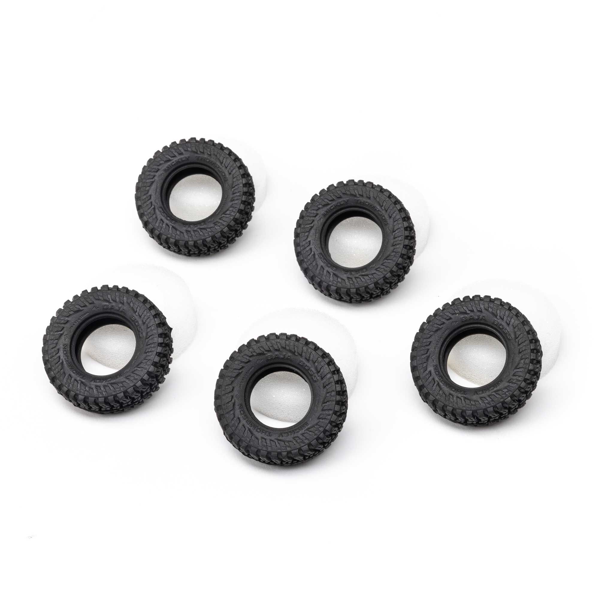 Axial Tires & Foam (5), M/T Baja Boss: SCX30-AXI-3302