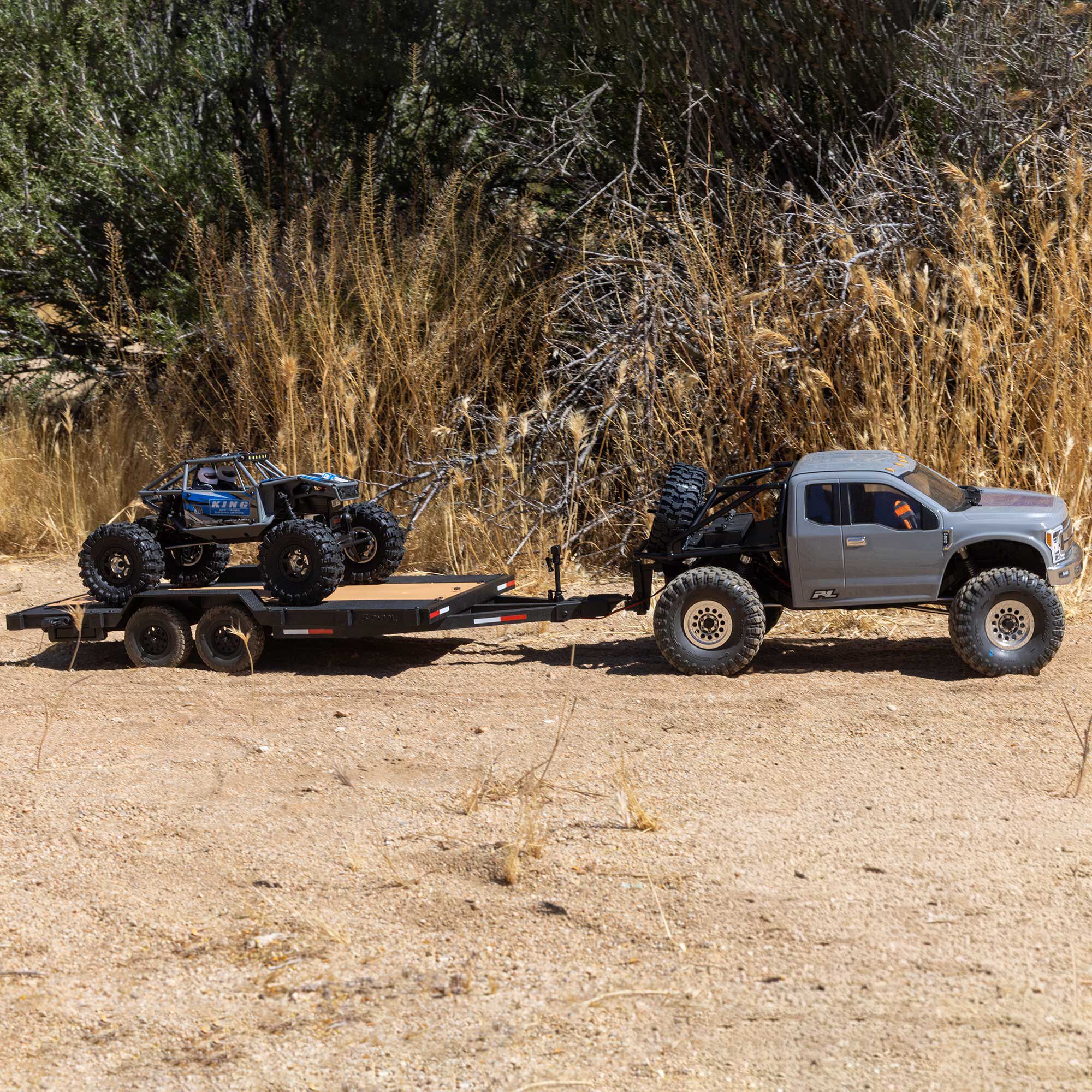 Axial 1:10 SCX10 Flat Bed Vehicle Trailer-AXI-3409