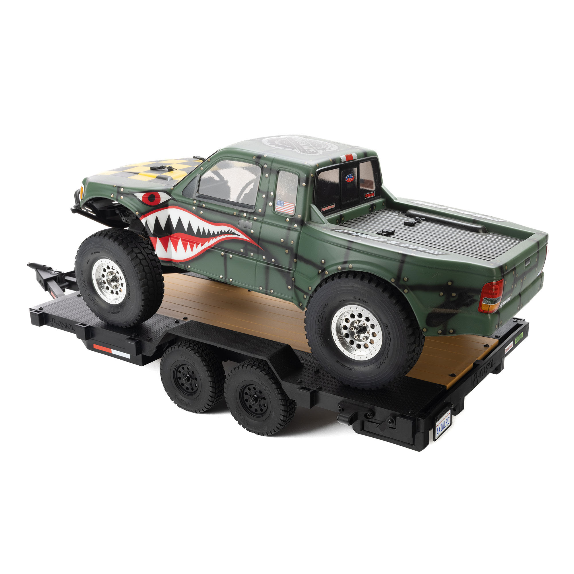 Axial 1:10 SCX10 Flat Bed Vehicle Trailer-AXI-3409