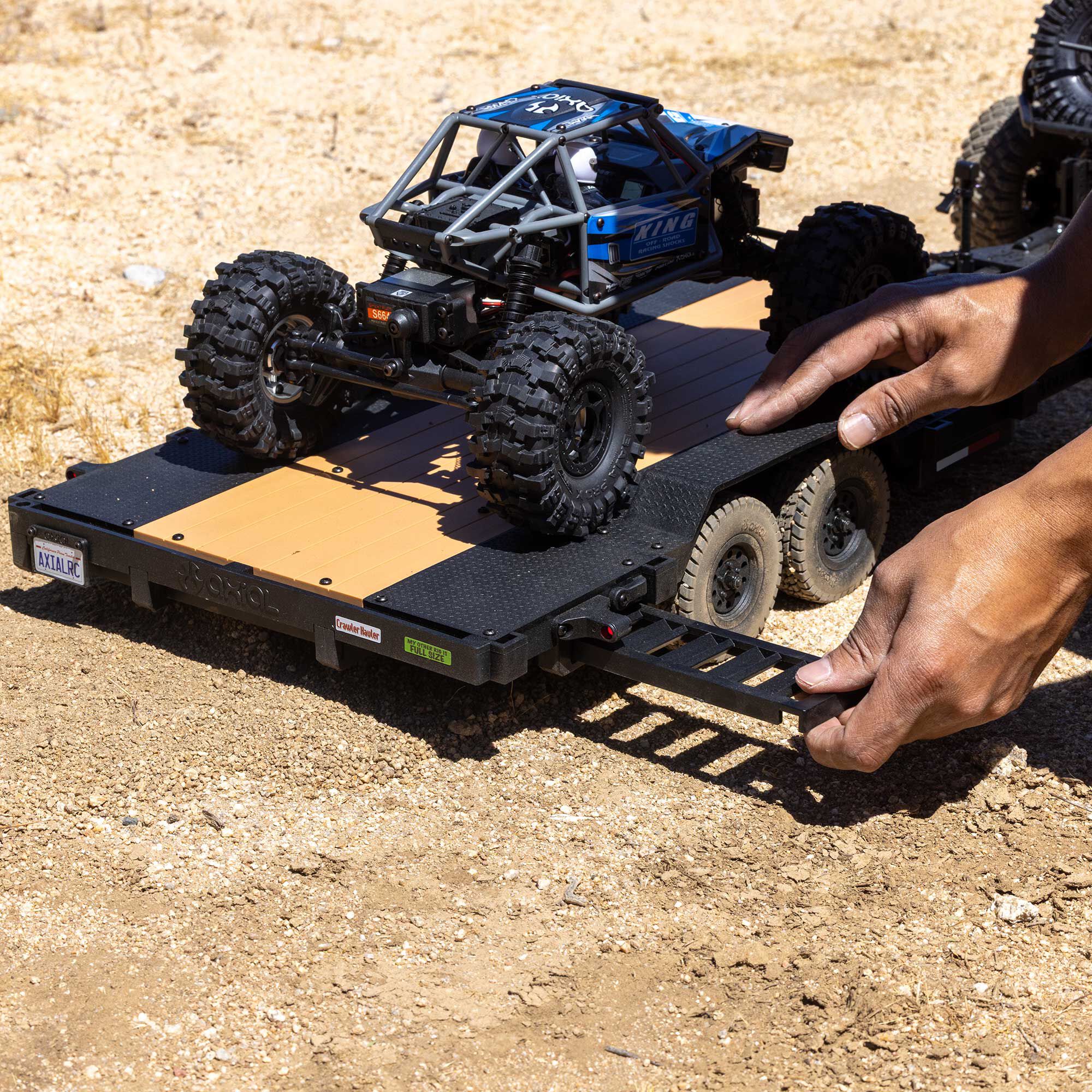 Axial 1:10 SCX10 Flat Bed Vehicle Trailer-AXI-3409