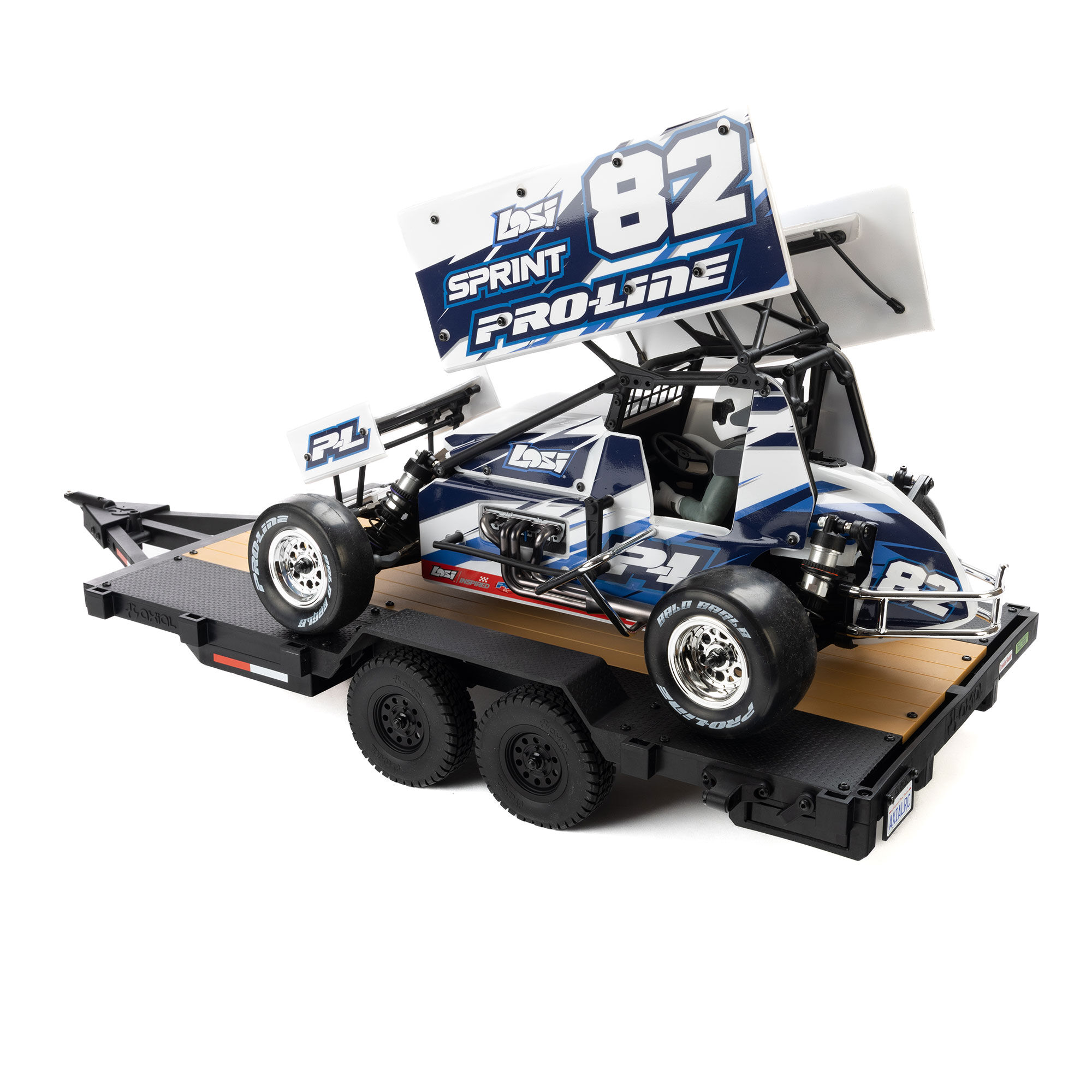 Axial 1:10 SCX10 Flat Bed Vehicle Trailer-AXI-3409