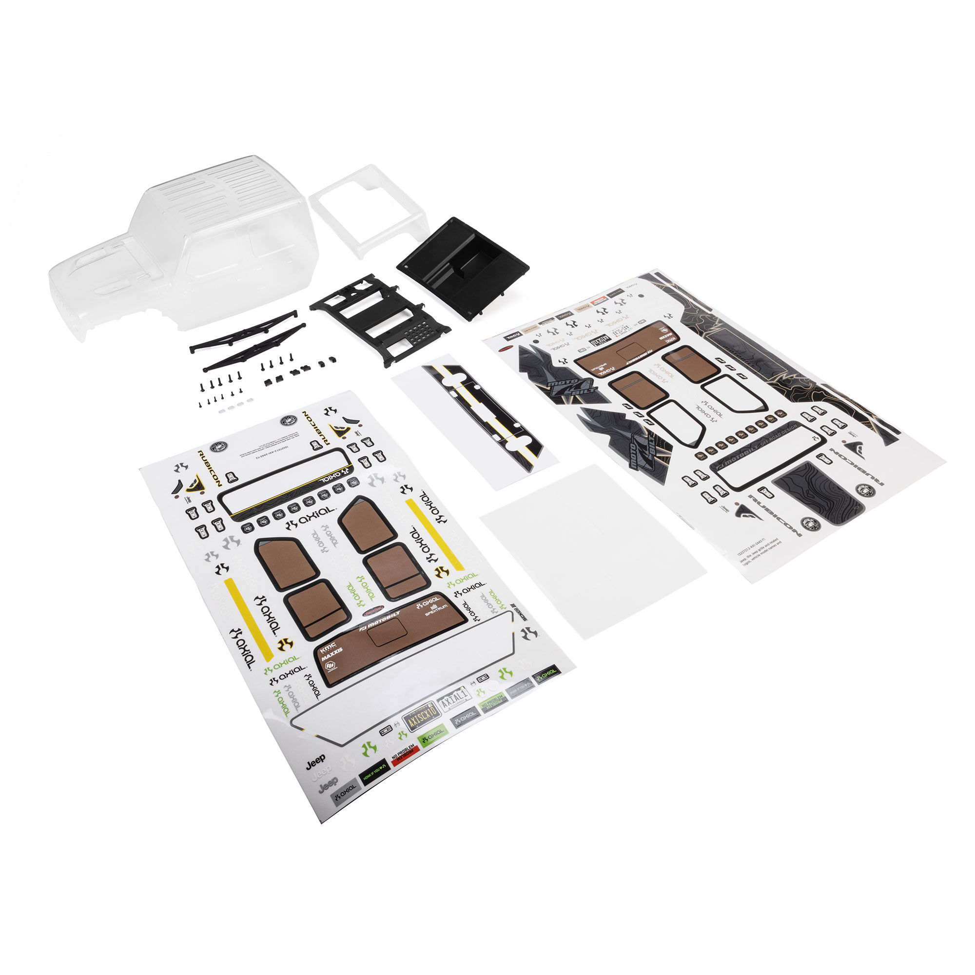 Axial Jeep JT Gladiator Body Set, Clear: SCX10 III MotoBilt-AXI-4315