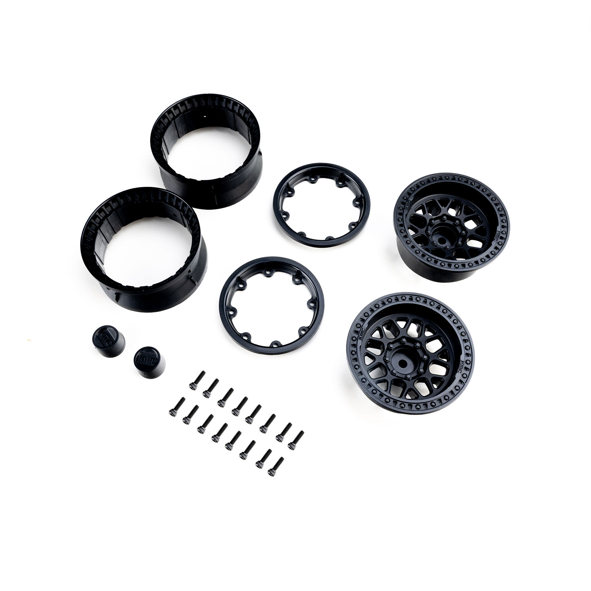 Axial 1.9" KMC Grenede Beadlock Wheels (2)-AXI-4318