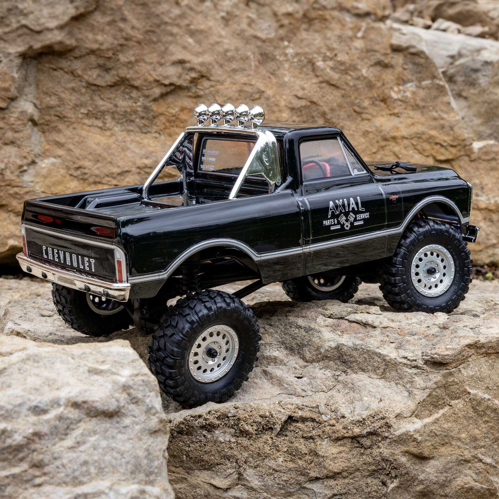 1/24 SCX24 1967 Chevrolet C10 4X4 RTR Brushed Rock Crawler (Battery & Charger Included),-AXI00001V2T3