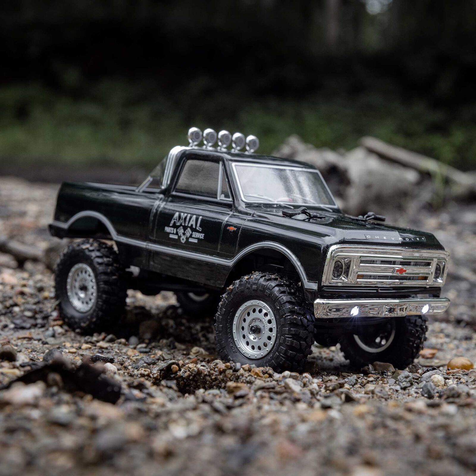 1/24 SCX24 1967 Chevrolet C10 4X4 RTR Brushed Rock Crawler (Battery & Charger Included),-AXI00001V2T3