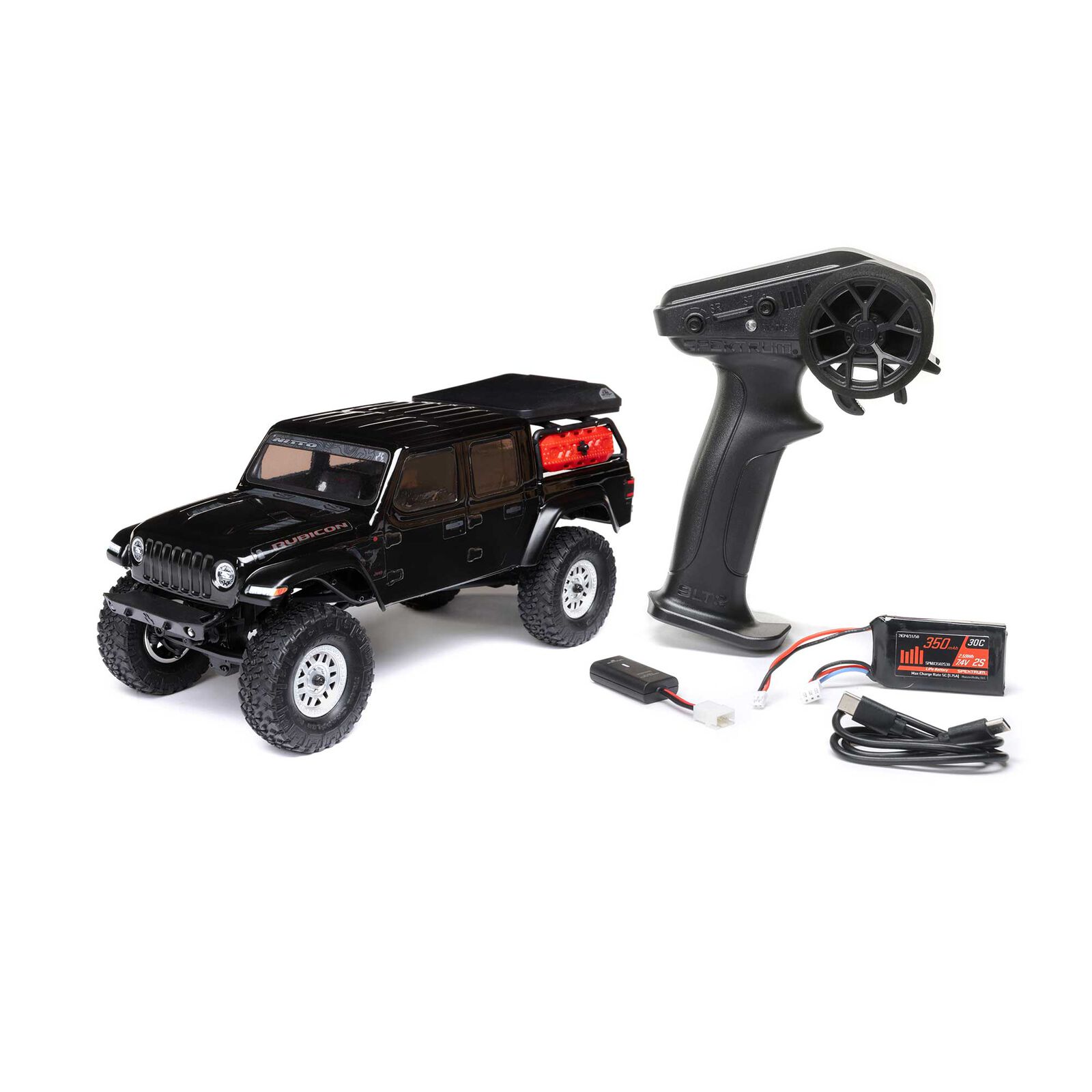 Axial 1:24 SCX24 Jeep JT Gladiator 4X4 RTR Brushed Rock Crawler w/Battery&Charger, White-AXI00005V2T3/AXI00005V2T4/AXI00005V2T5