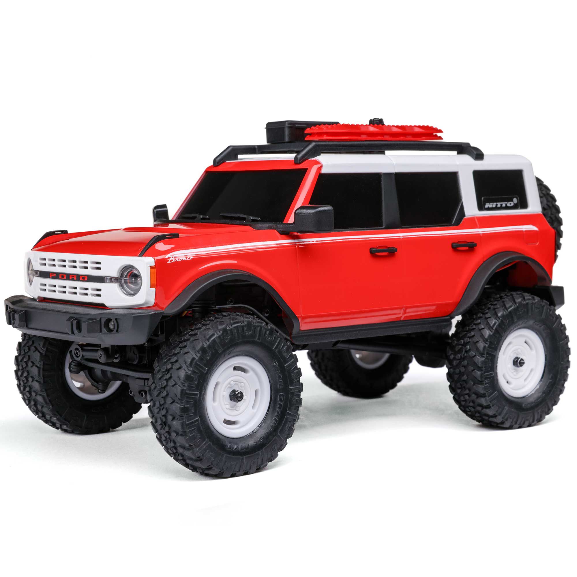Axial 1:24 SCX24 Ford Bronco 4WD RTR Scale Mini Crawler w/ 2.4GHz Radio, Battery & Charger-AX100006V2T4/AX100006V2T5