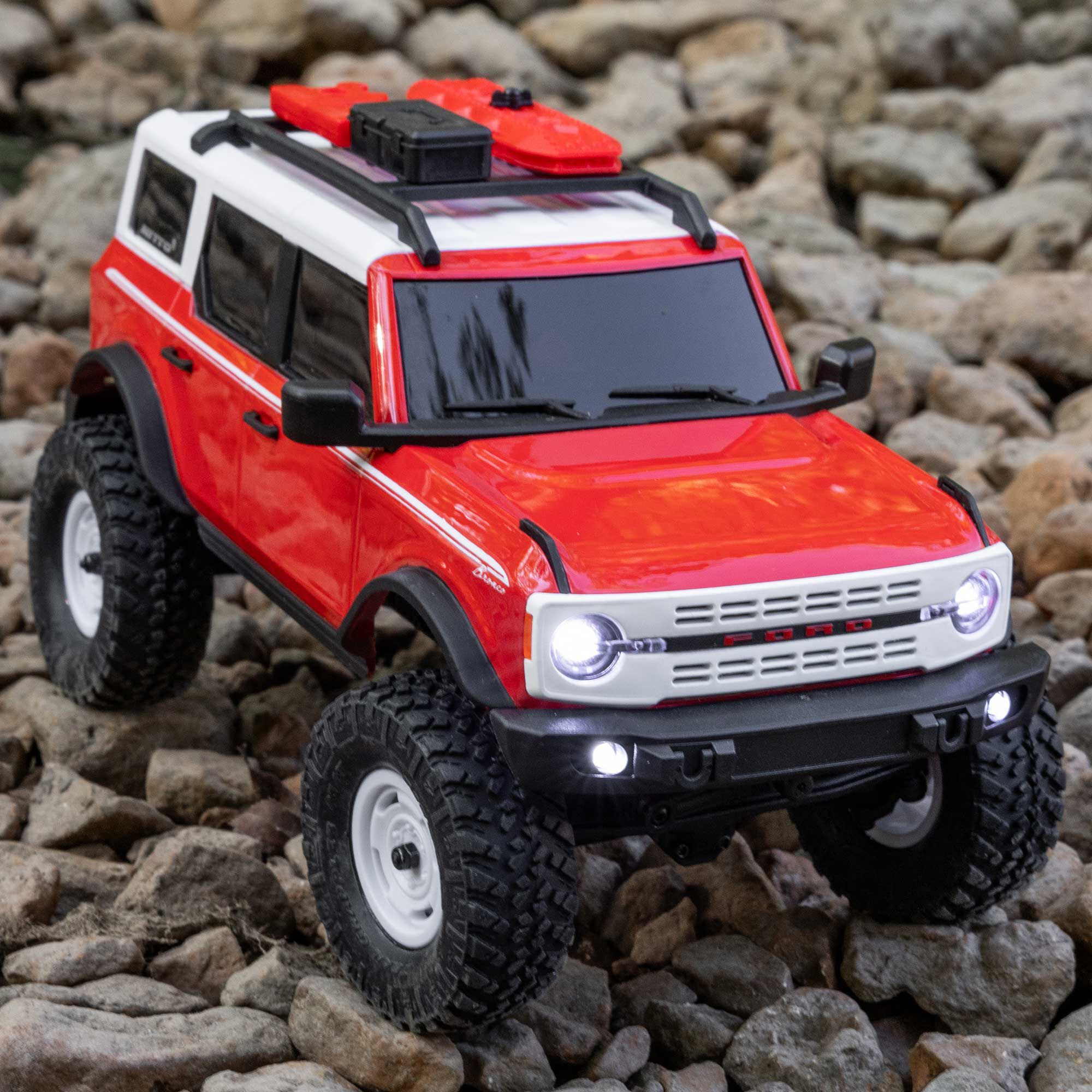 Axial 1:24 SCX24 Ford Bronco 4WD RTR Scale Mini Crawler w/ 2.4GHz Radio, Battery & Charger-AX100006V2T4/AX100006V2T5