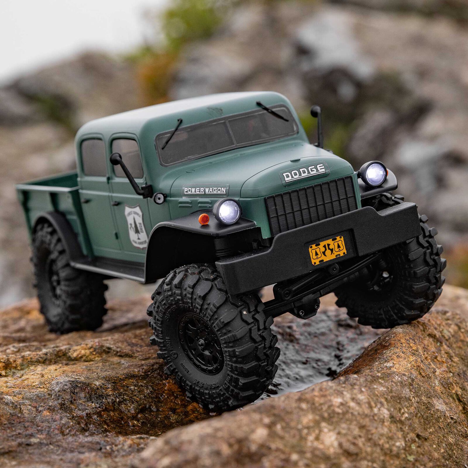 Axial 1/24 SCX24 Dodge Power Wagon 4X4 RTR Brushed Rock Crawler (Battery & Charger Included)-AXI00007T1/AXI00007T2