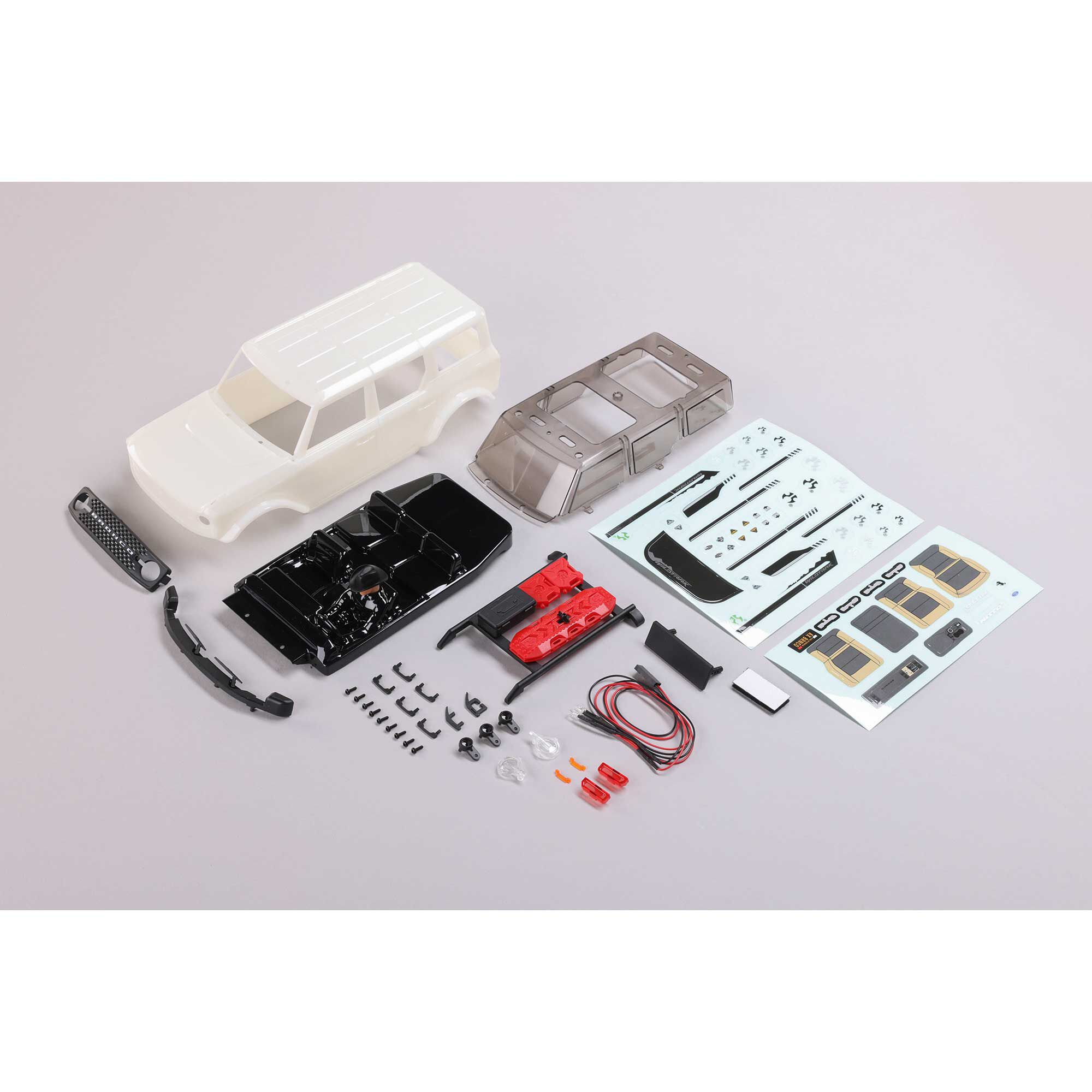 Axial Body, White: SCX24 Ford Bronco-AXI200009