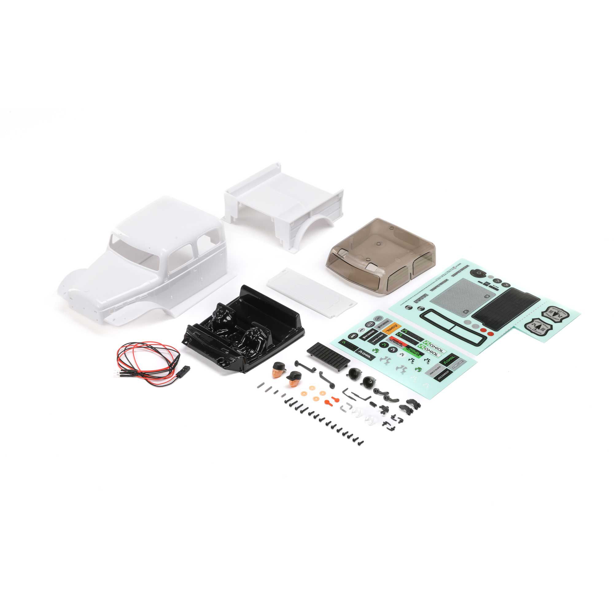 Axial Body, White: SCX24 Dodge Power Wagon-AXI200013