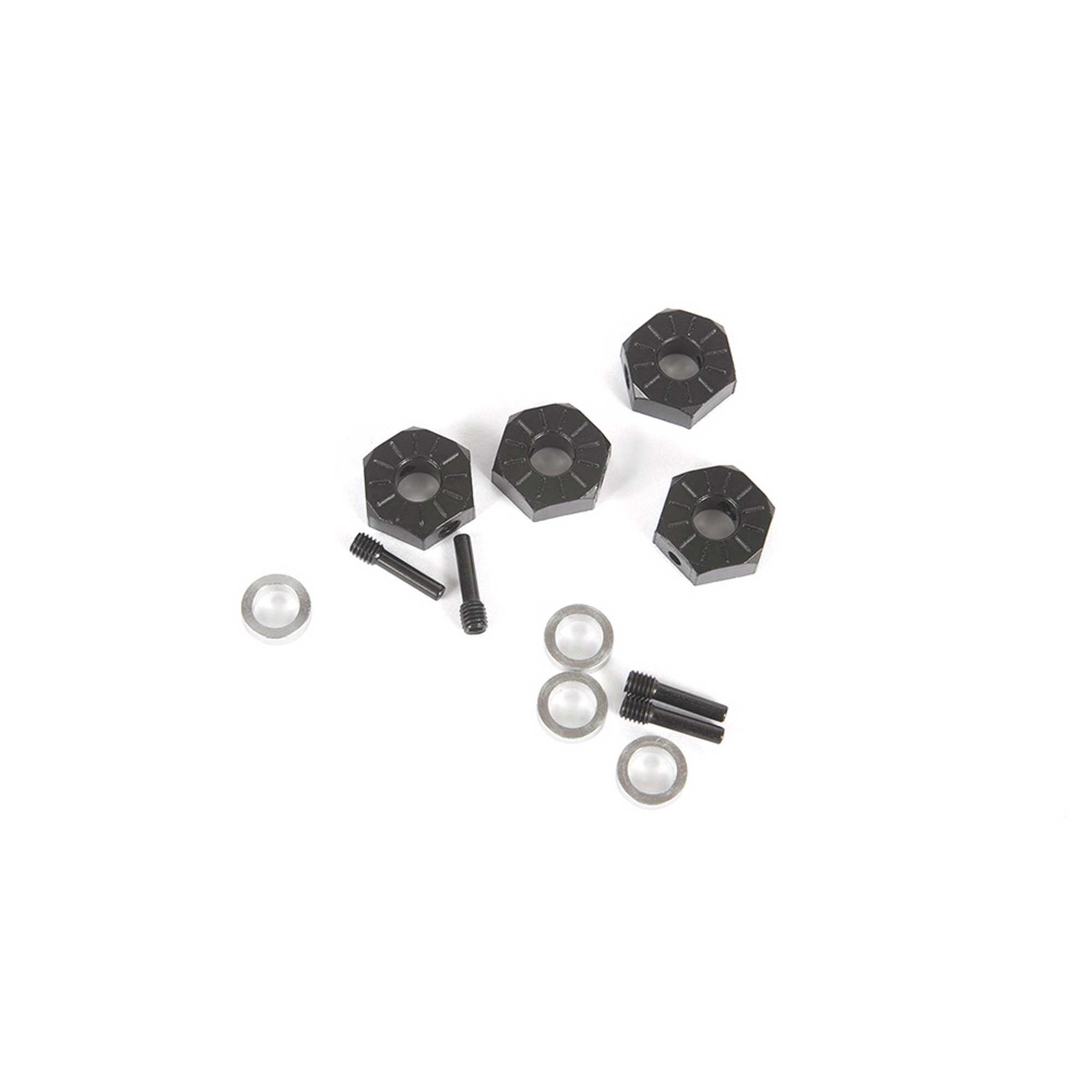 Axial 12mm Hex Screw Shaft & Spacer (4): Capra 1.9 UTB, SCX10 III Base Camp-AXI232018