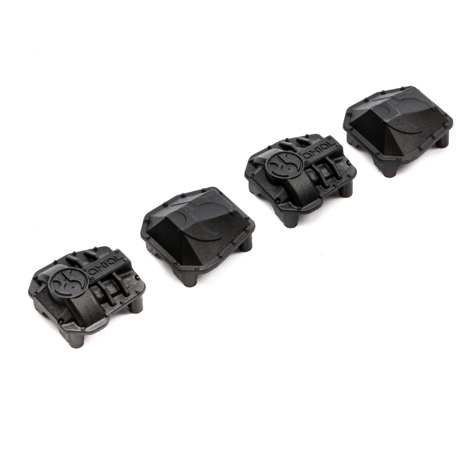 Axial AR45P AR45 Differential Covers, Black: SCX10 III-AXI232044