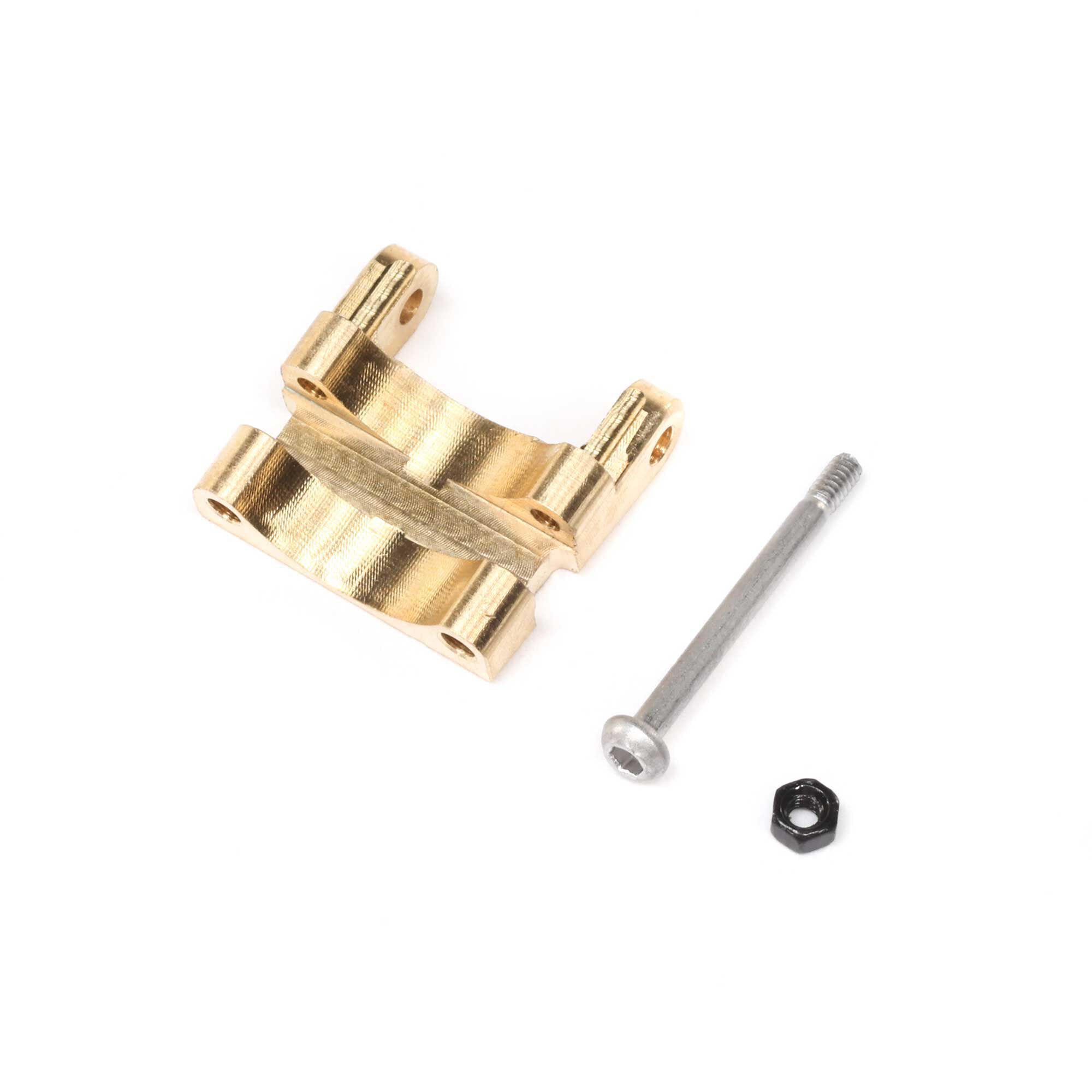 Axial Rear Upper Link Mount, Brass: SCX24-AXI302006