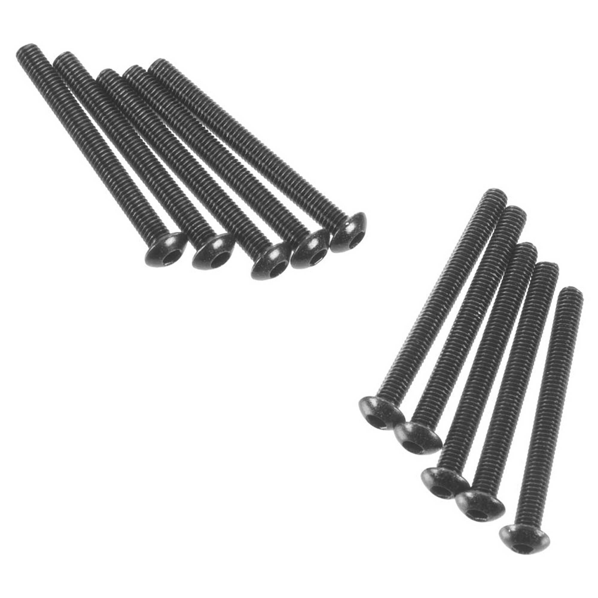Axial Hex Socket Button Head M3x30mm Black (10)-AXIC0014
