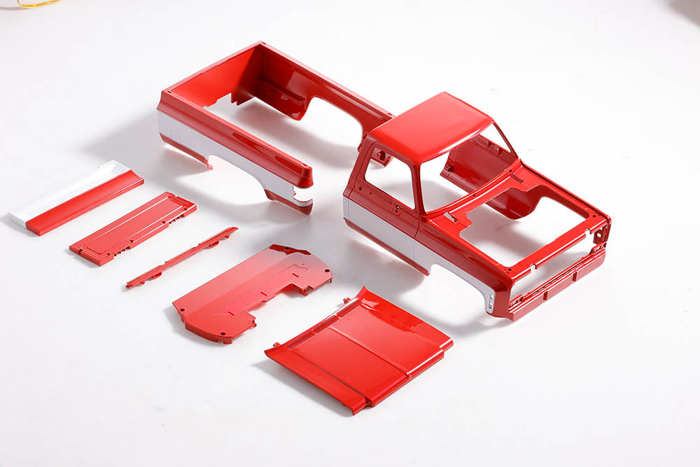 1:18 CHEVROLET K10 Body Shell RED/WHITE-HOBBY ZONE