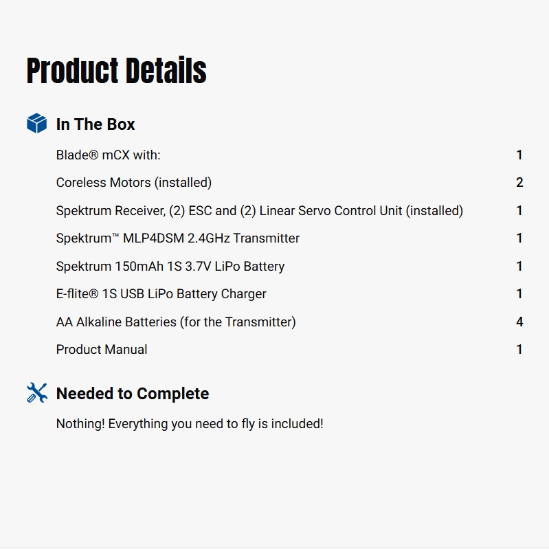 Blade mCX Anniversary Special Edition RTF RC Helicopter-BLH02600
