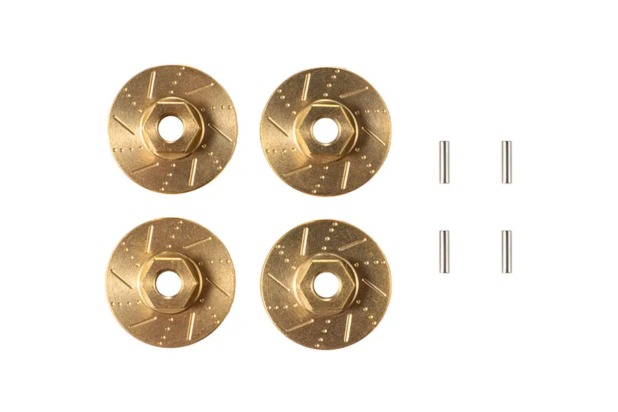 BATRAZZI 7mm Brass Brake Disc Gold (4 Pcs)-ECO-BTZ1194GD