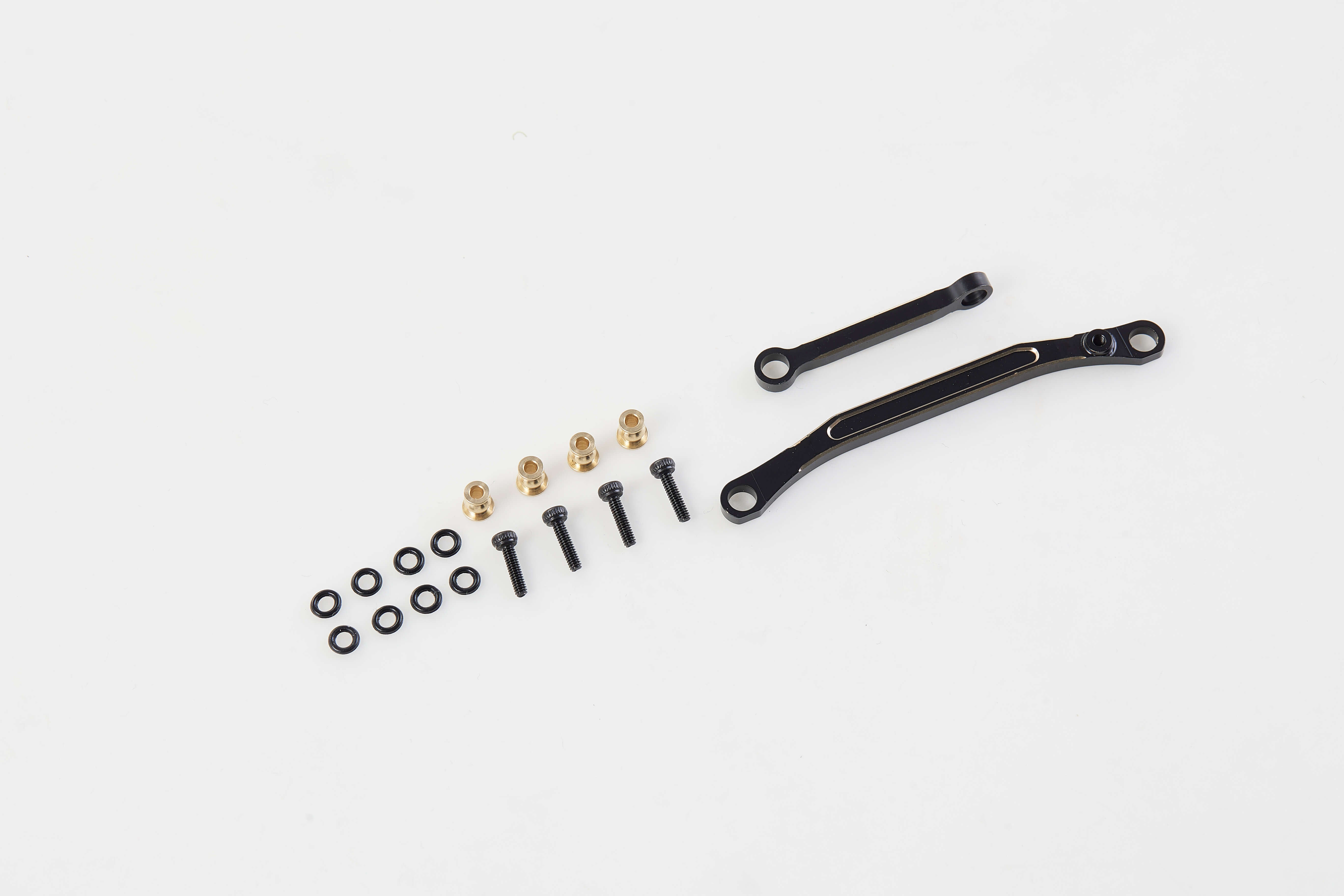 FCX24 BRASS STEERING LINKAGE SET BLACK-HOBBY ZONE