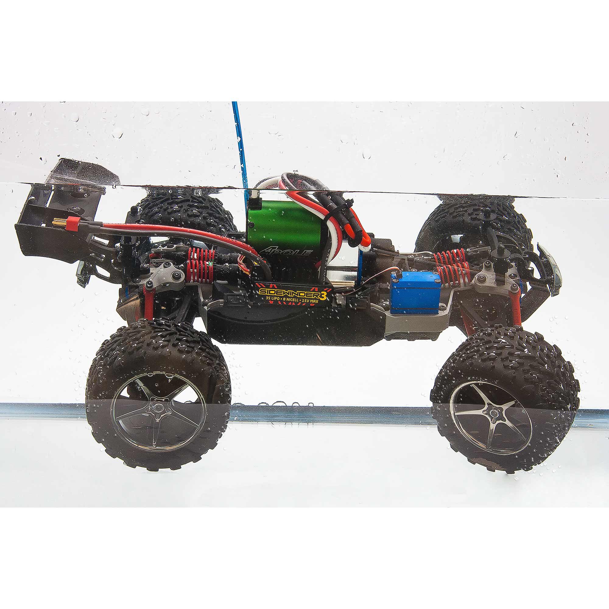 Castle Creations 1:10 SV3 Sidewinder Waterproof ESC / 1406-4600Kv Brushless Motor Combo: 4mm Bullet
