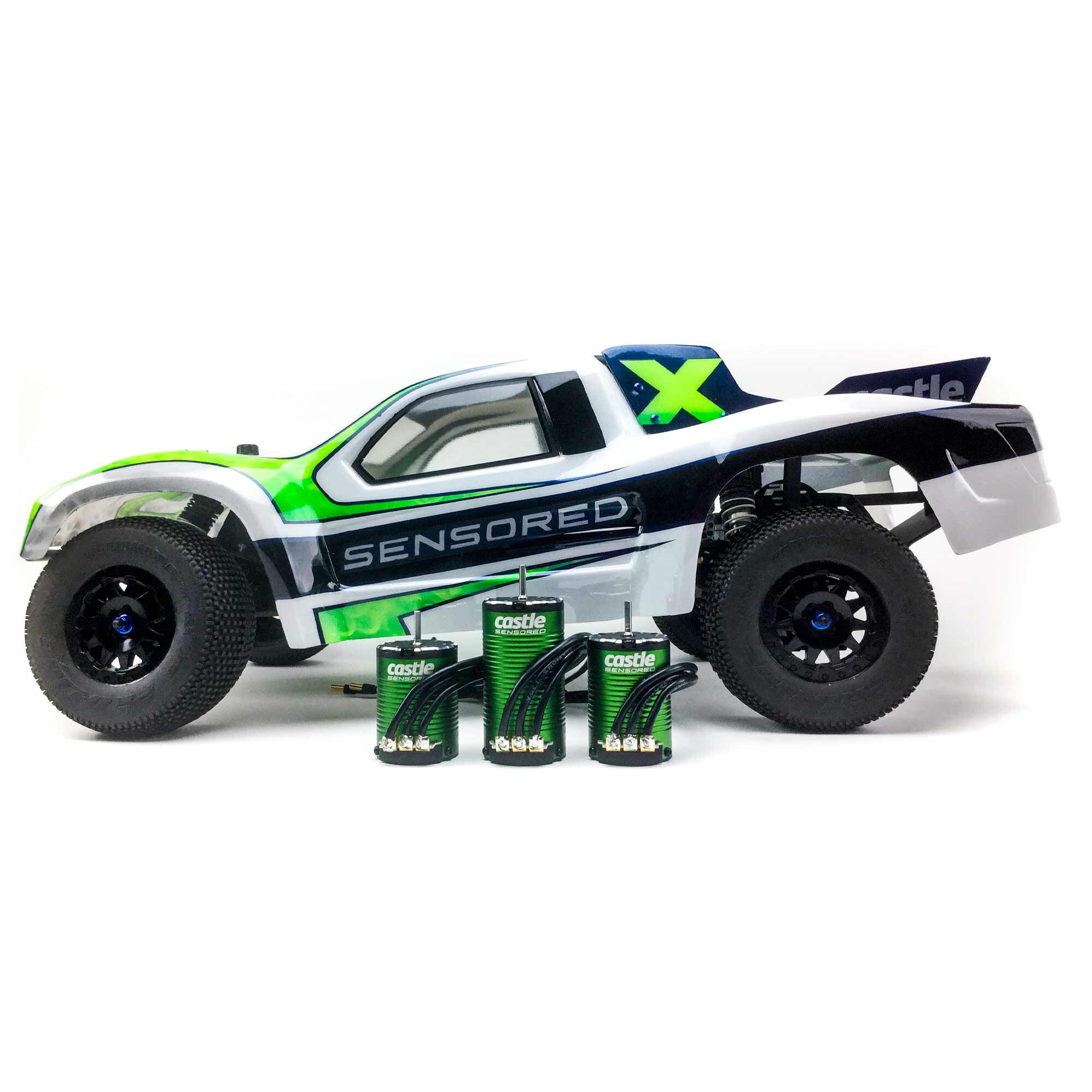 Castle Creations 1:10 SV3 Sidewinder Waterproof ESC / 1406-4600Kv Brushless Motor Combo: 4mm Bullet