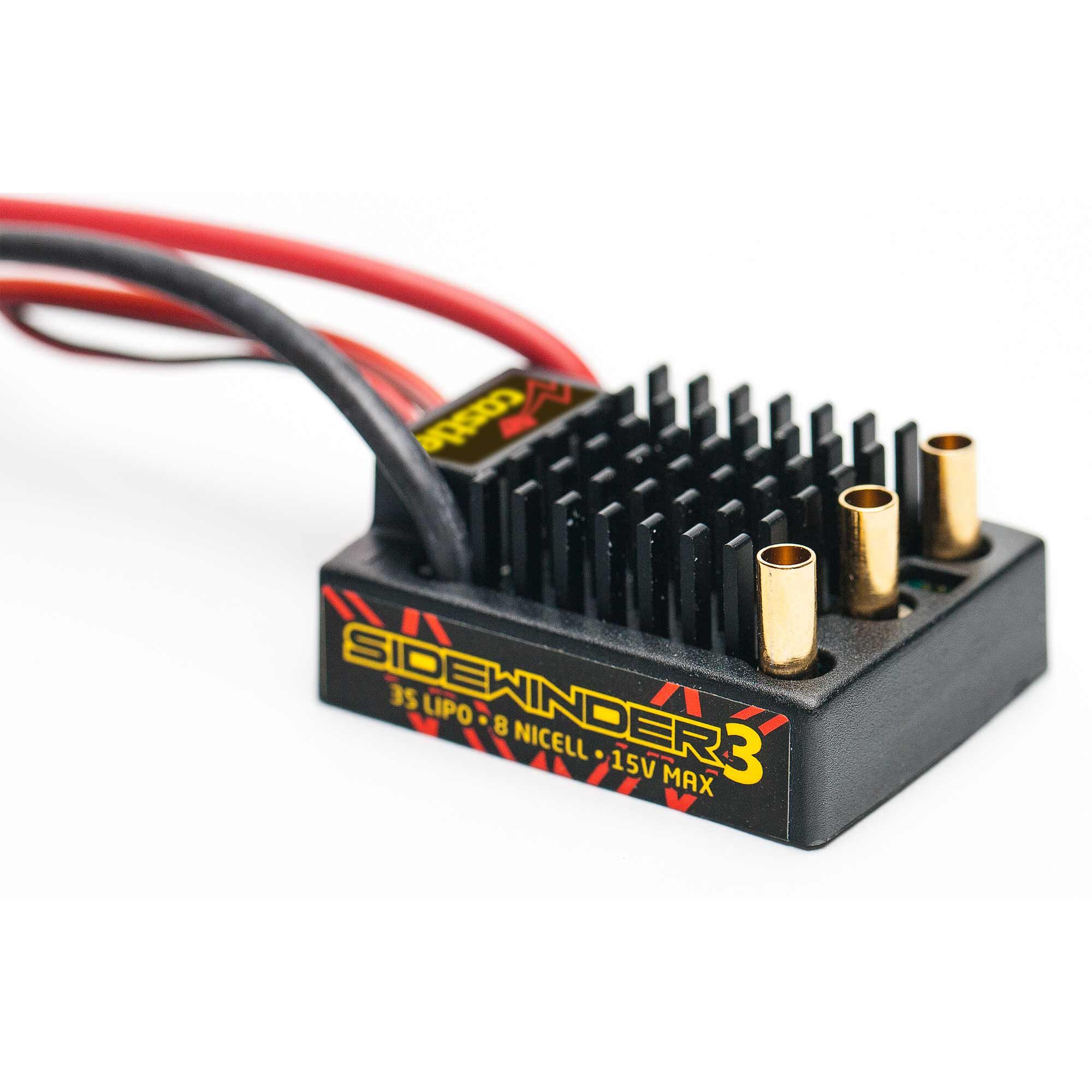 Castle Creations 1:10 SV3 Sidewinder Waterproof ESC / 1406-4600Kv Brushless Motor Combo: 4mm Bullet