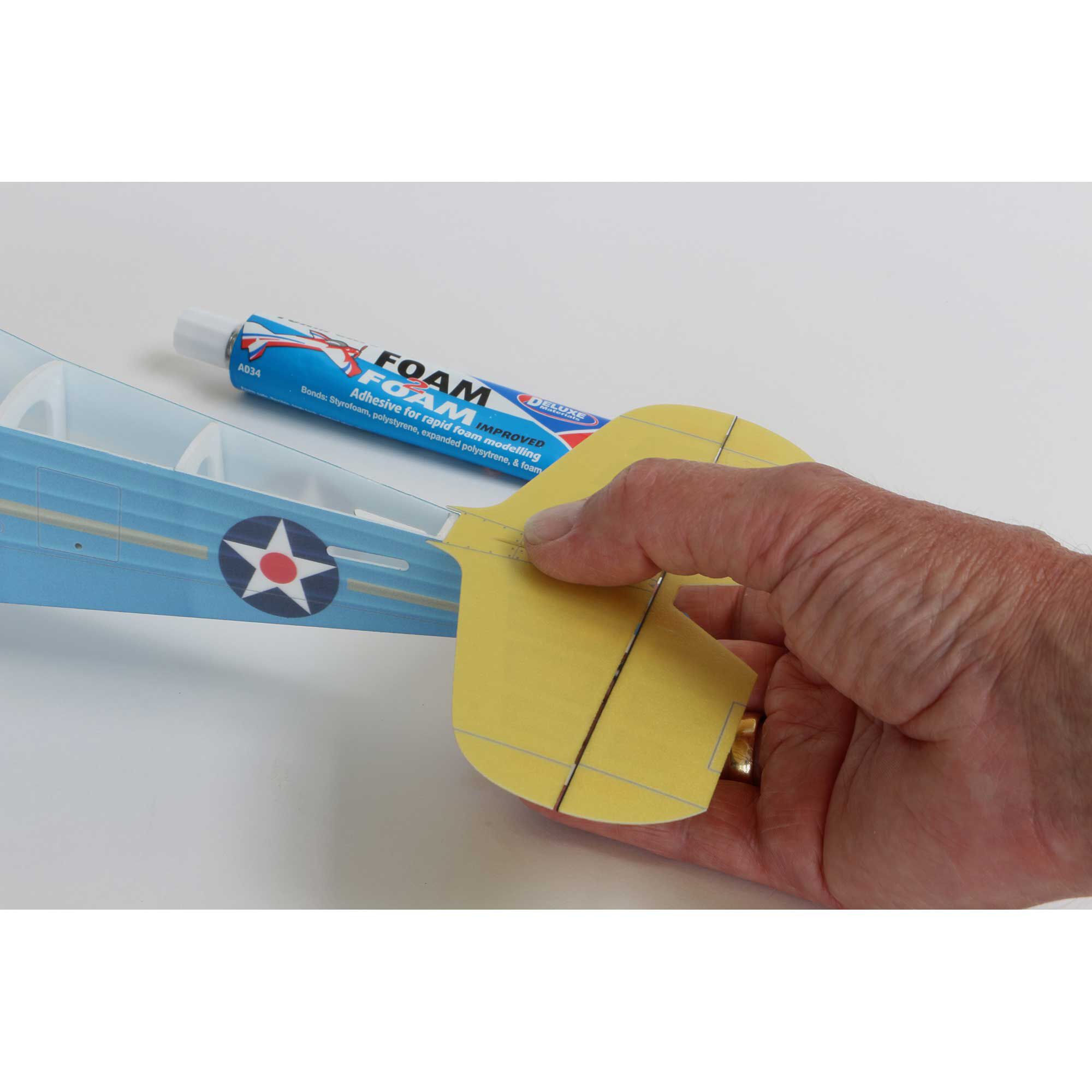 Deluxe Materials Foam 2 Foam, Foam Safe Glue (50ml): EPO, EPS, Wood-DLMAD34