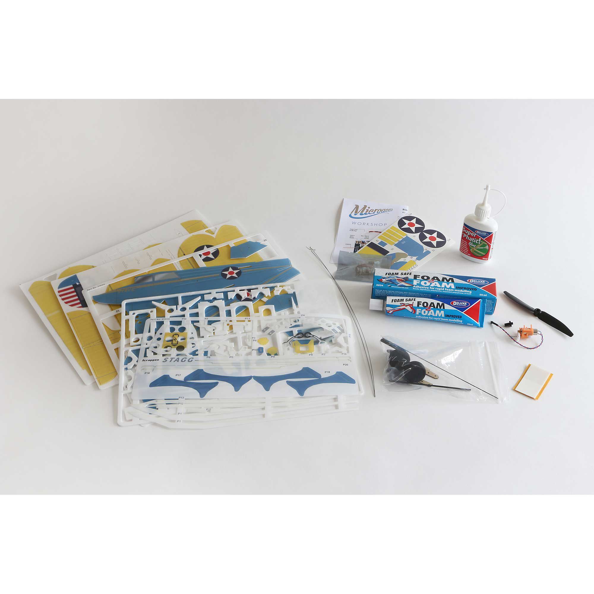 Deluxe Materials Foam 2 Foam, Foam Safe Glue (50ml): EPO, EPS, Wood-DLMAD34